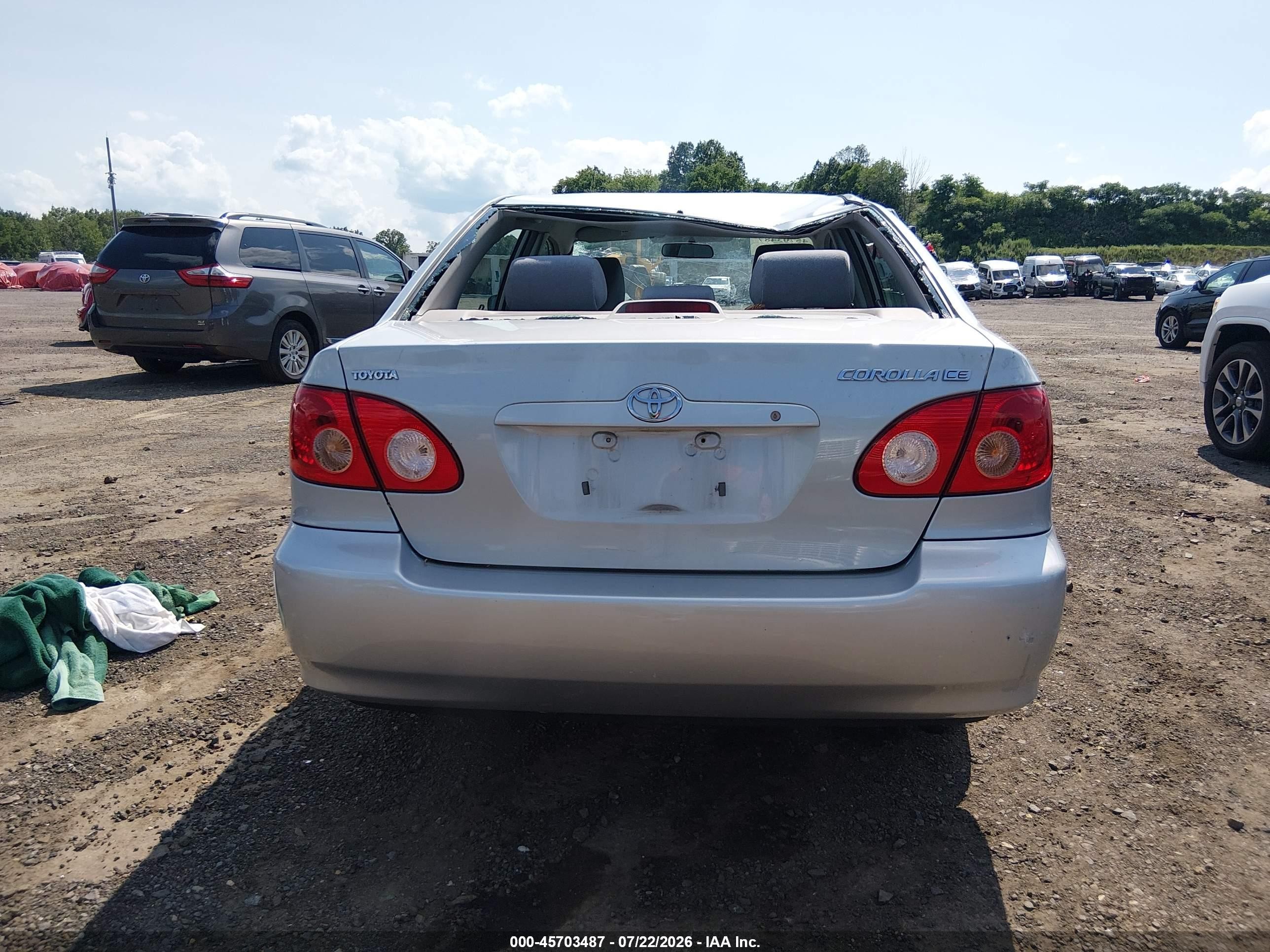 2006 Toyota Corolla Ce Silver vin: 2T1BR32E26C583985