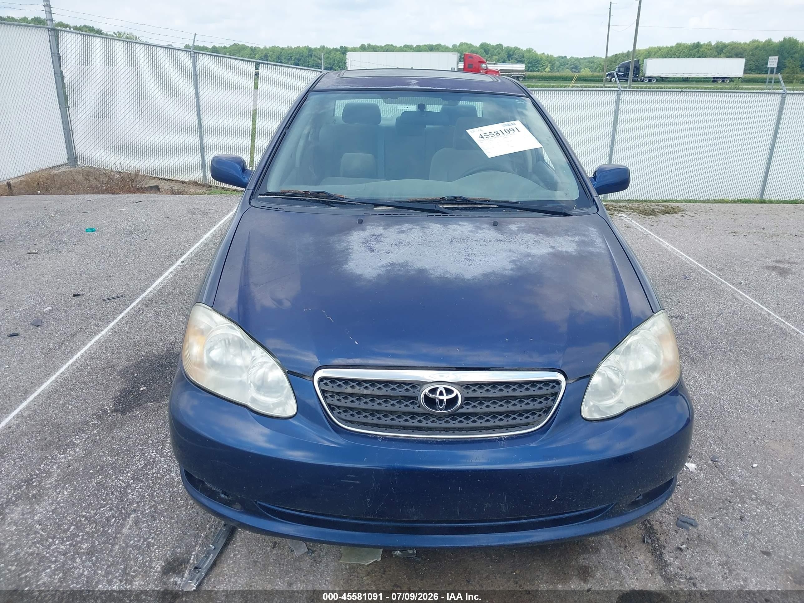 2006 Toyota Corolla Le Blue vin: 2T1BR32E26C617214