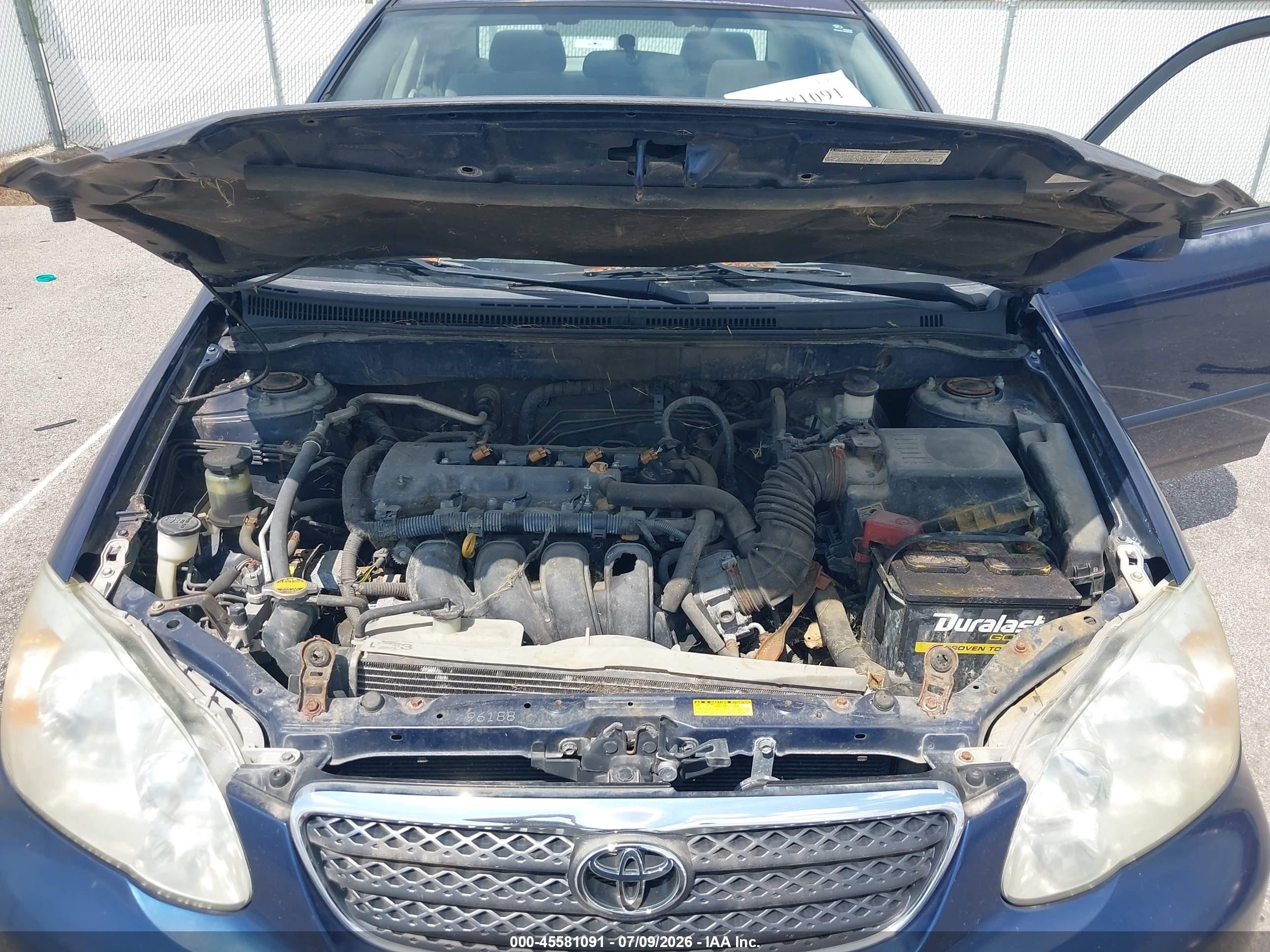 2006 Toyota Corolla Le Blue vin: 2T1BR32E26C617214