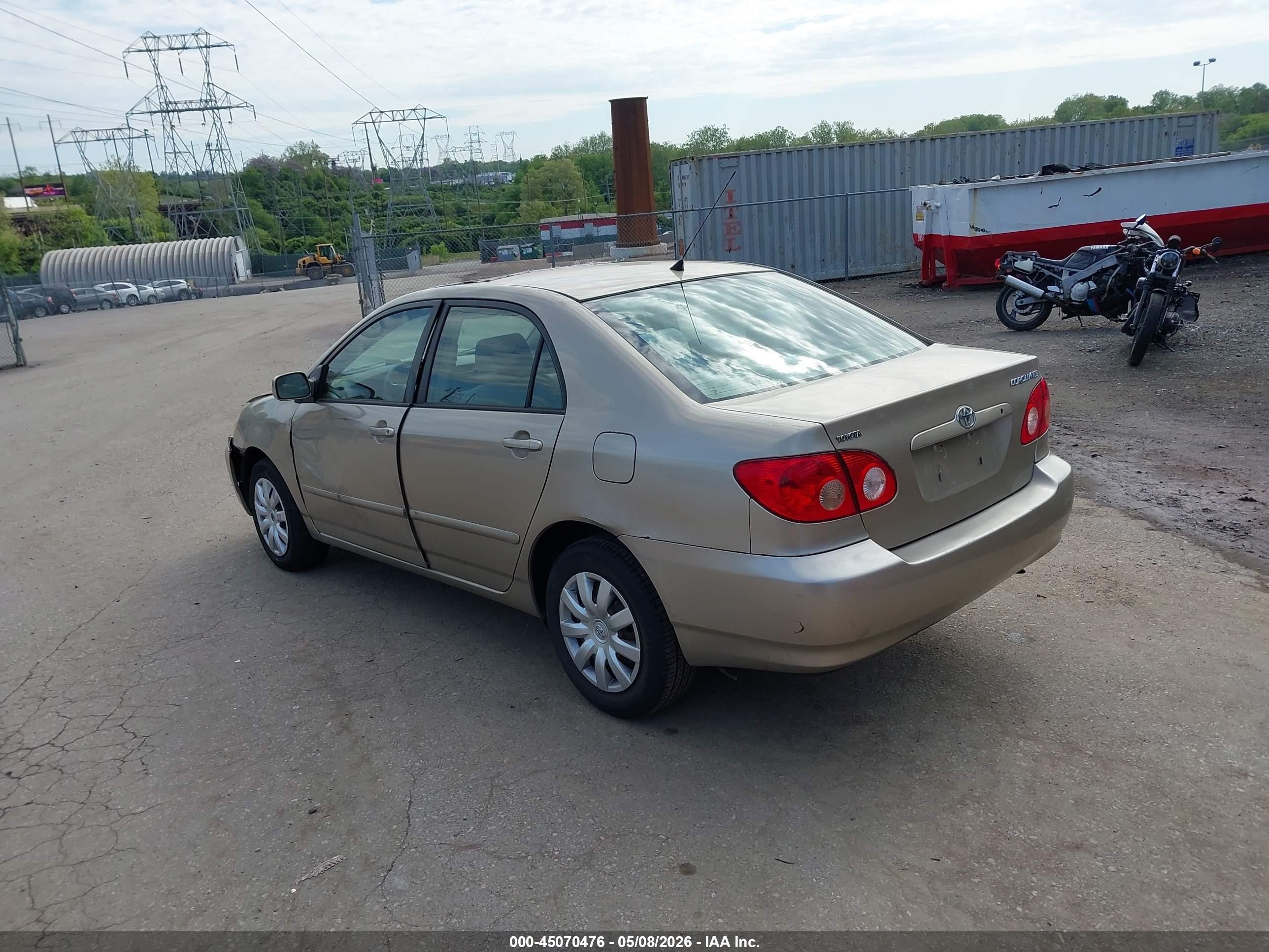 2006 Toyota Corolla Le Gold vin: 2T1BR32E26C630478