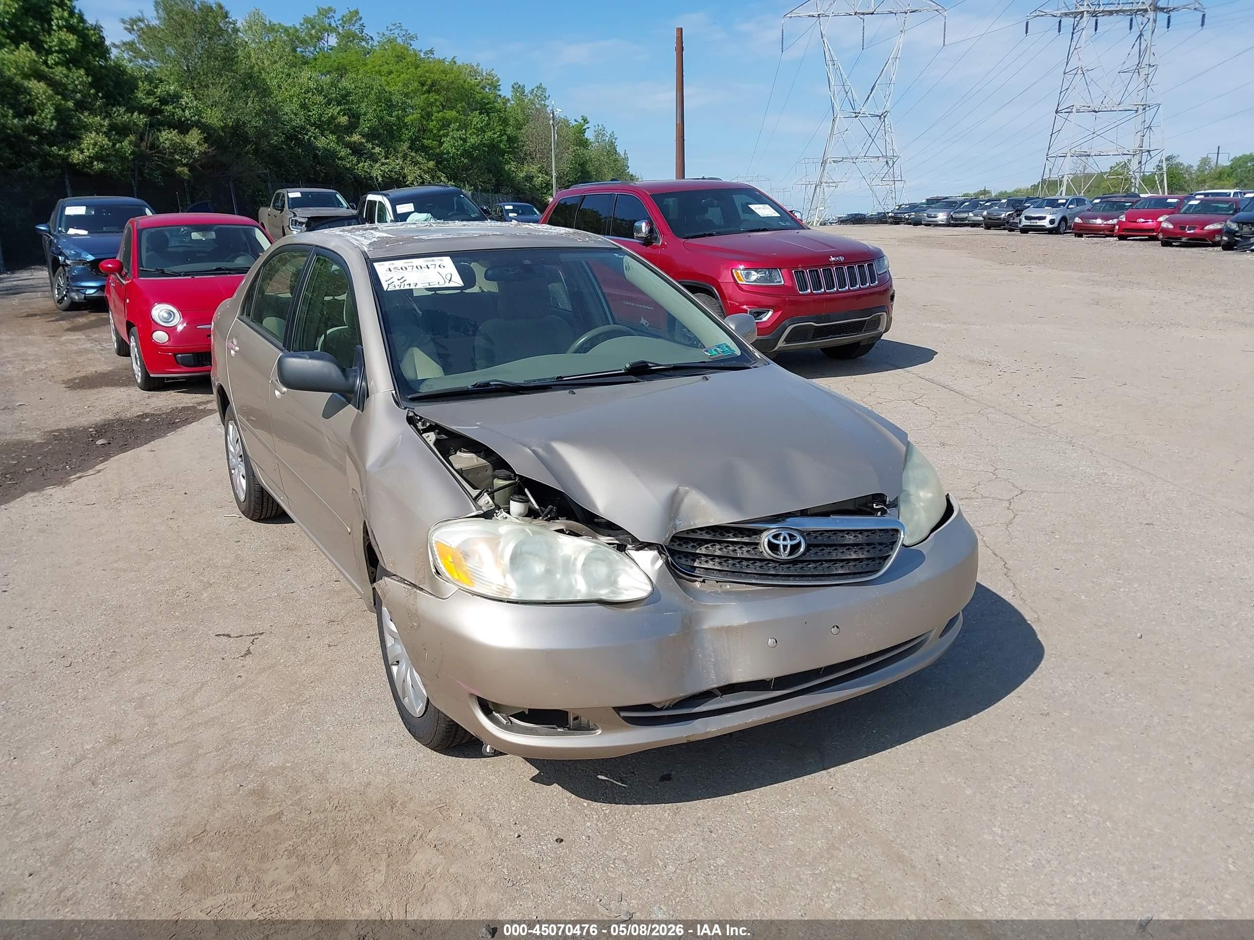2006 Toyota Corolla Le Gold vin: 2T1BR32E26C630478