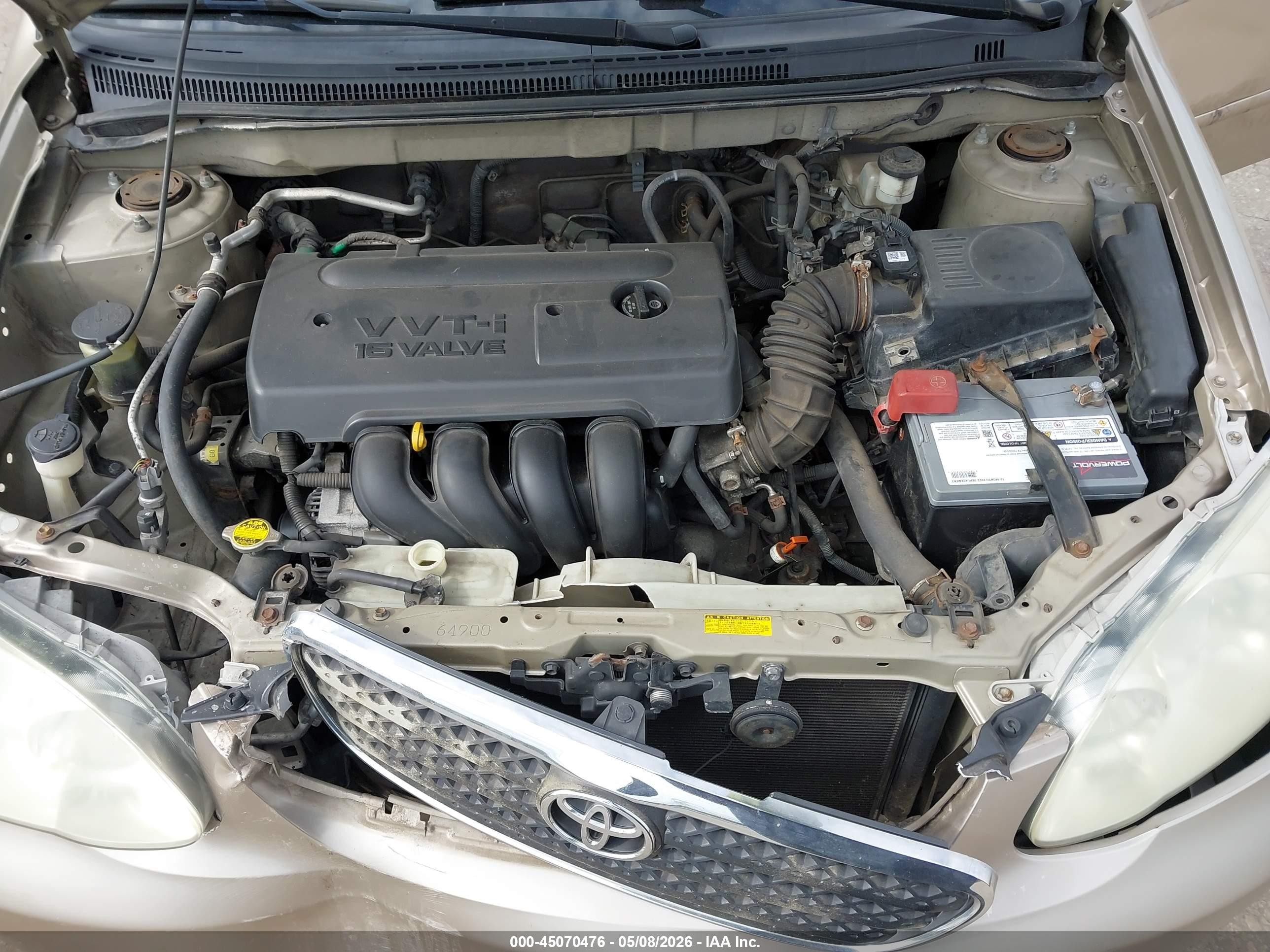 2006 Toyota Corolla Le Gold vin: 2T1BR32E26C630478