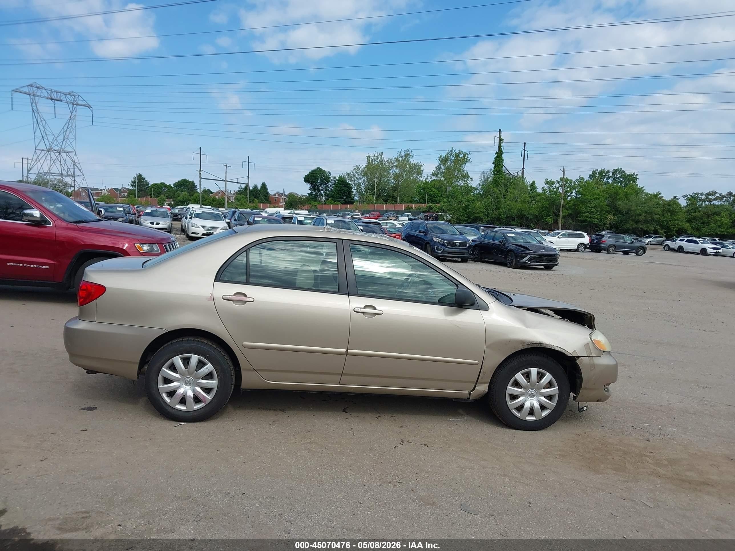 2006 Toyota Corolla Le Gold vin: 2T1BR32E26C630478