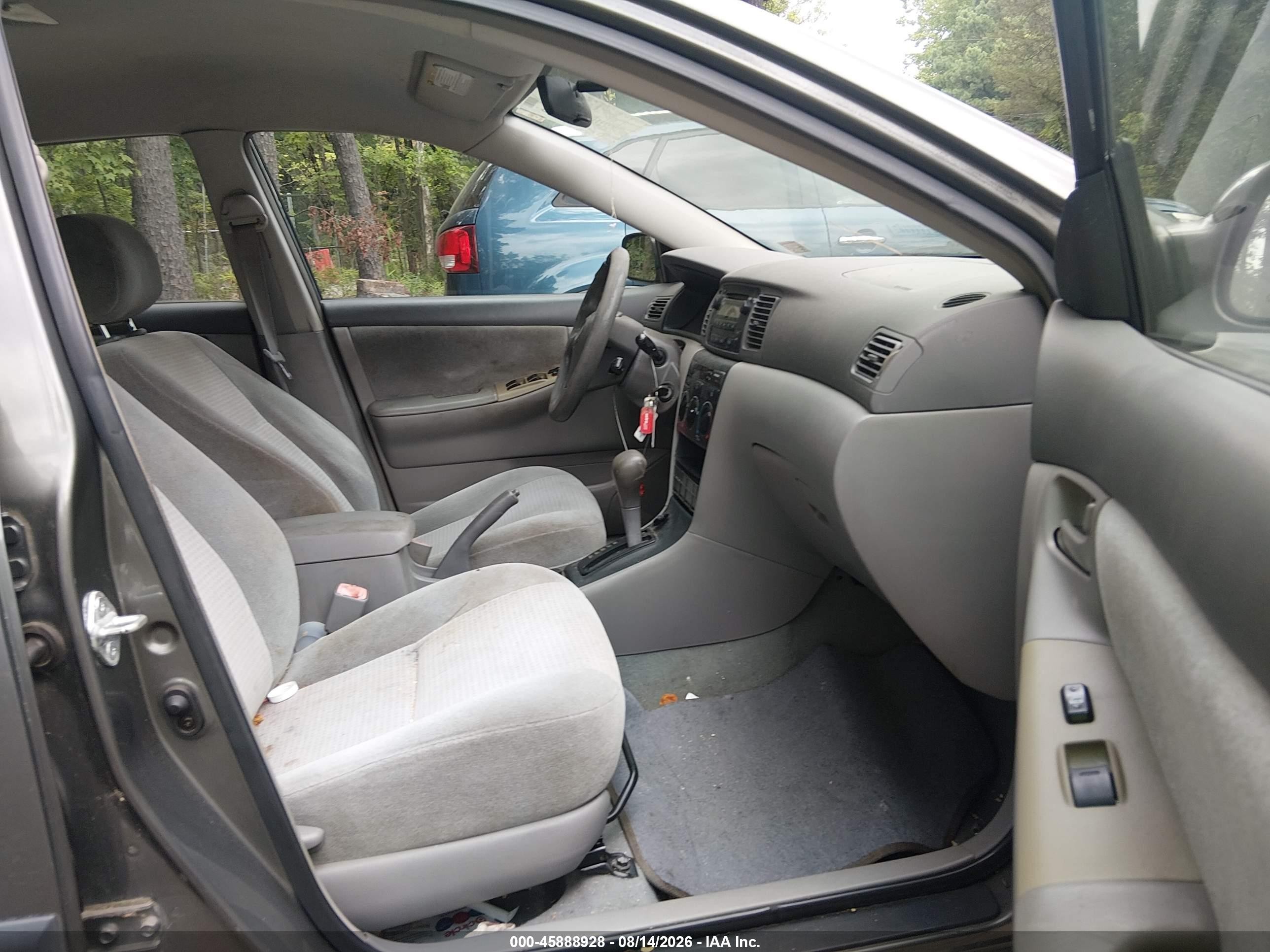 2006 Toyota Corolla Ce Gray vin: 2T1BR32E26C653579