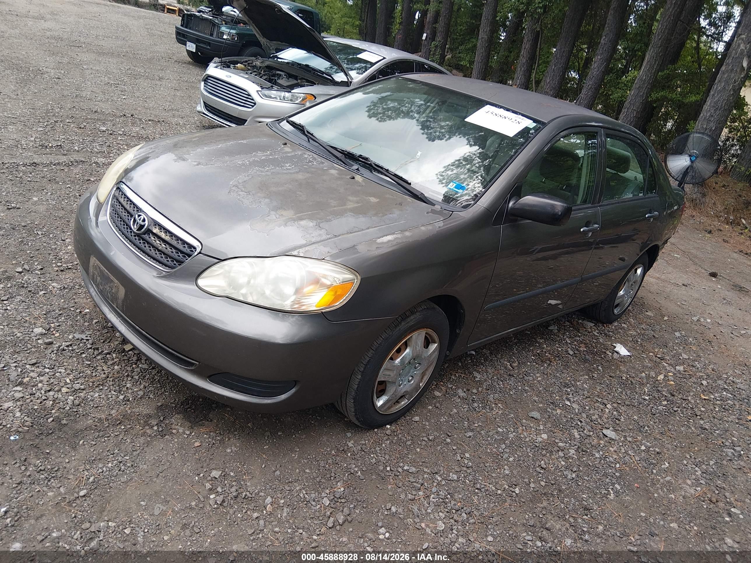 2006 Toyota Corolla Ce Gray vin: 2T1BR32E26C653579