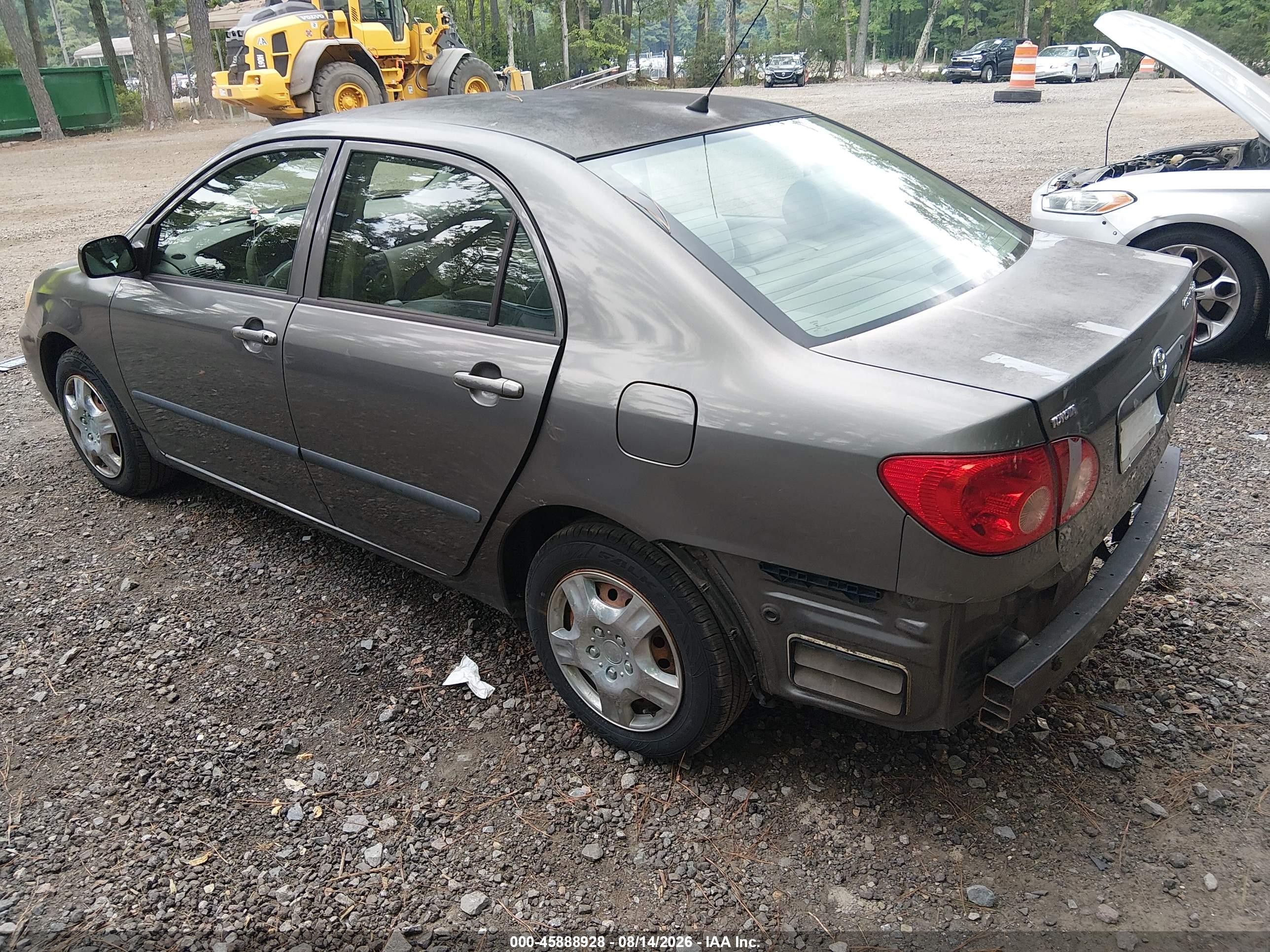 2006 Toyota Corolla Ce Gray vin: 2T1BR32E26C653579