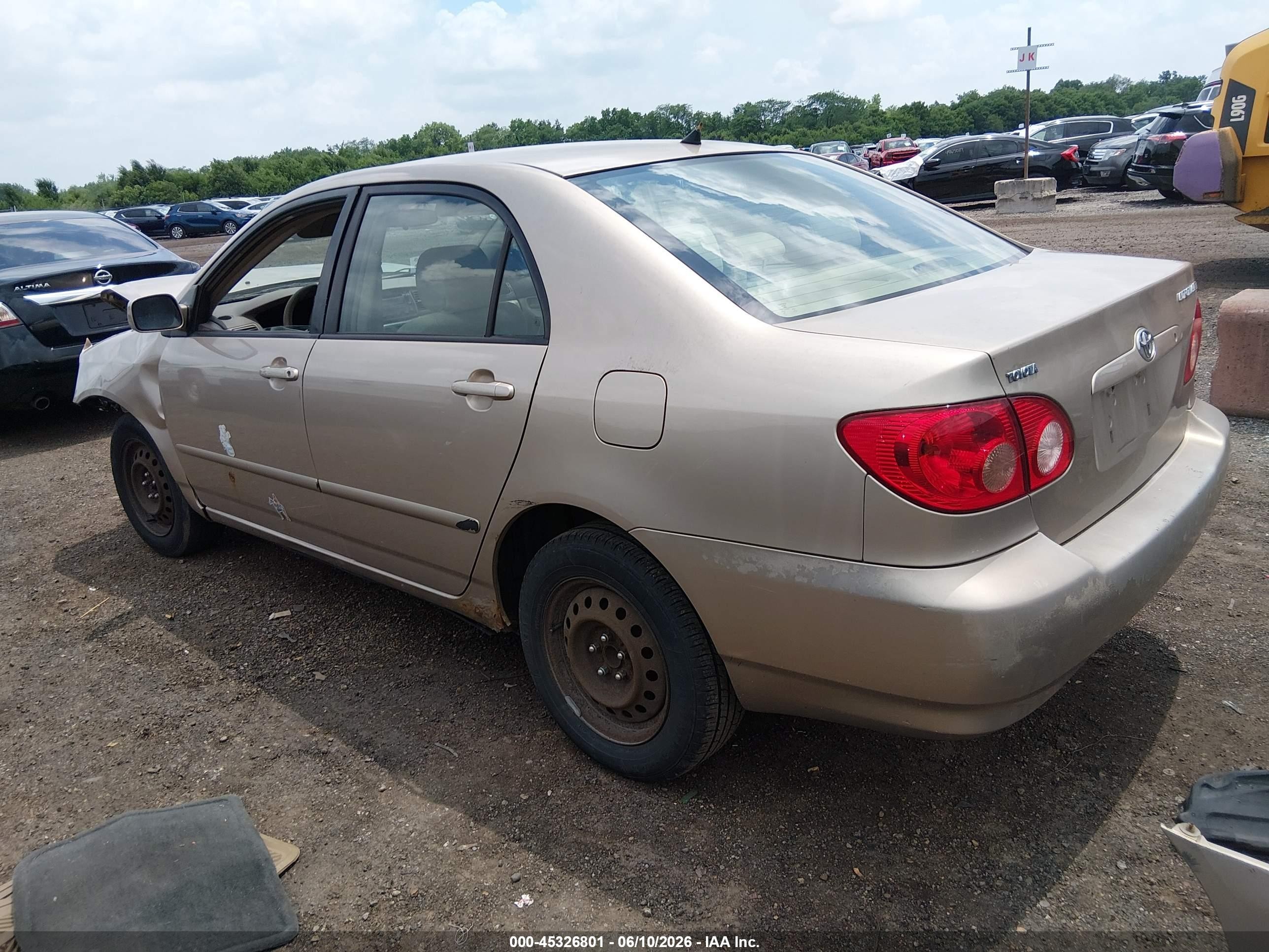 2006 Toyota Corolla Le Beige vin: 2T1BR32E26C681849
