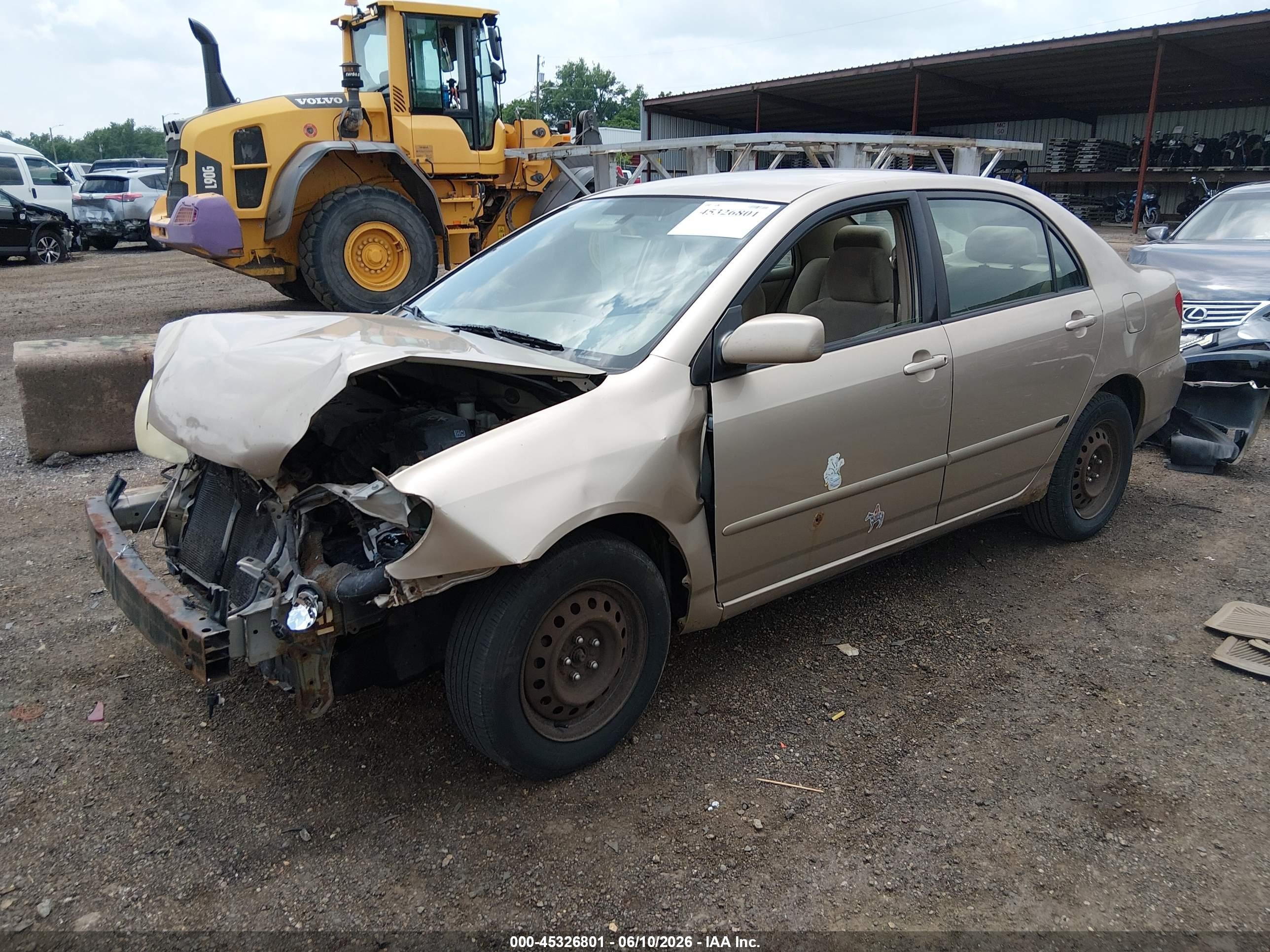 2006 Toyota Corolla Le Beige vin: 2T1BR32E26C681849