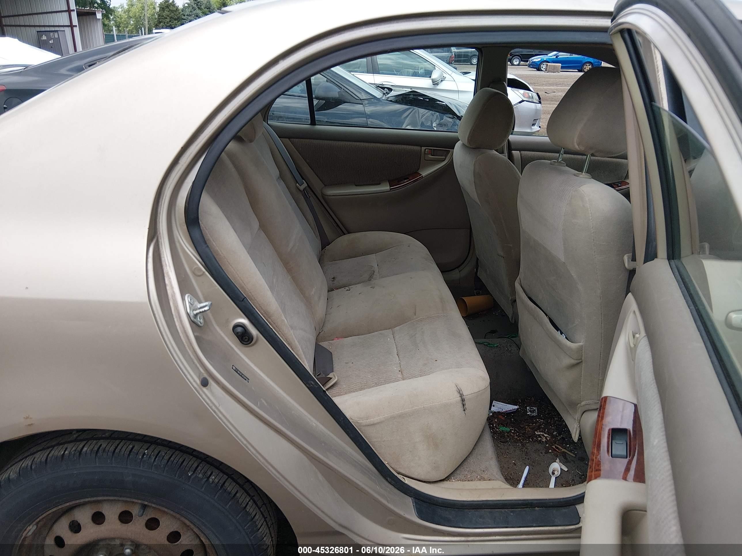 2006 Toyota Corolla Le Beige vin: 2T1BR32E26C681849