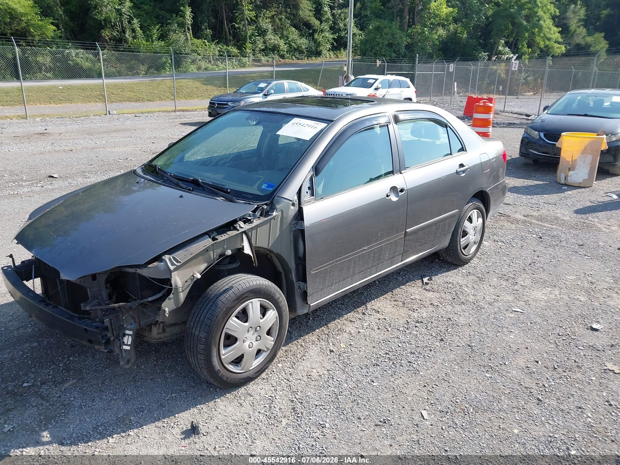 2006 Toyota Corolla Le Серый vin: 2T1BR32E26C685643