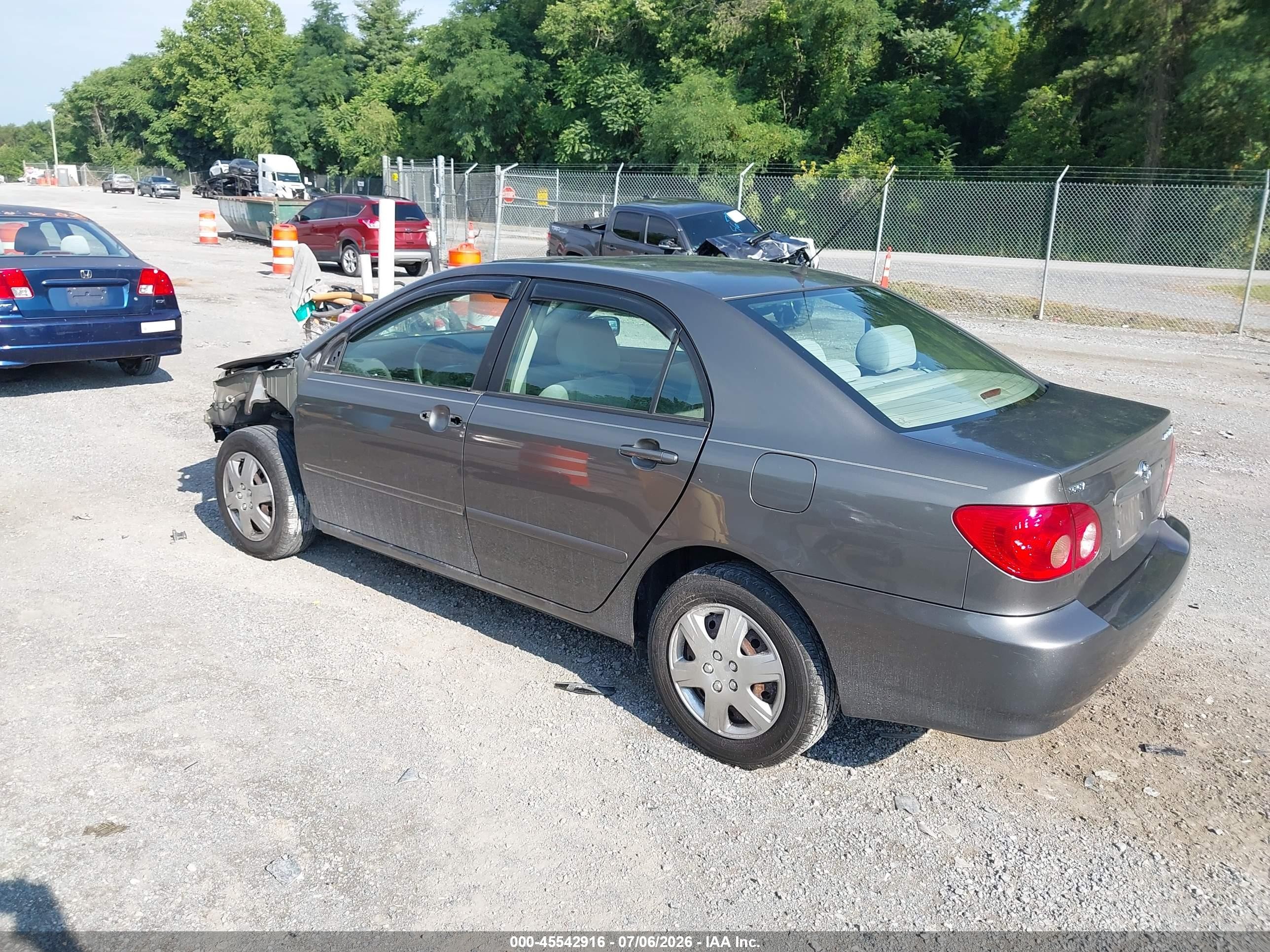 2006 Toyota Corolla Le Серый vin: 2T1BR32E26C685643