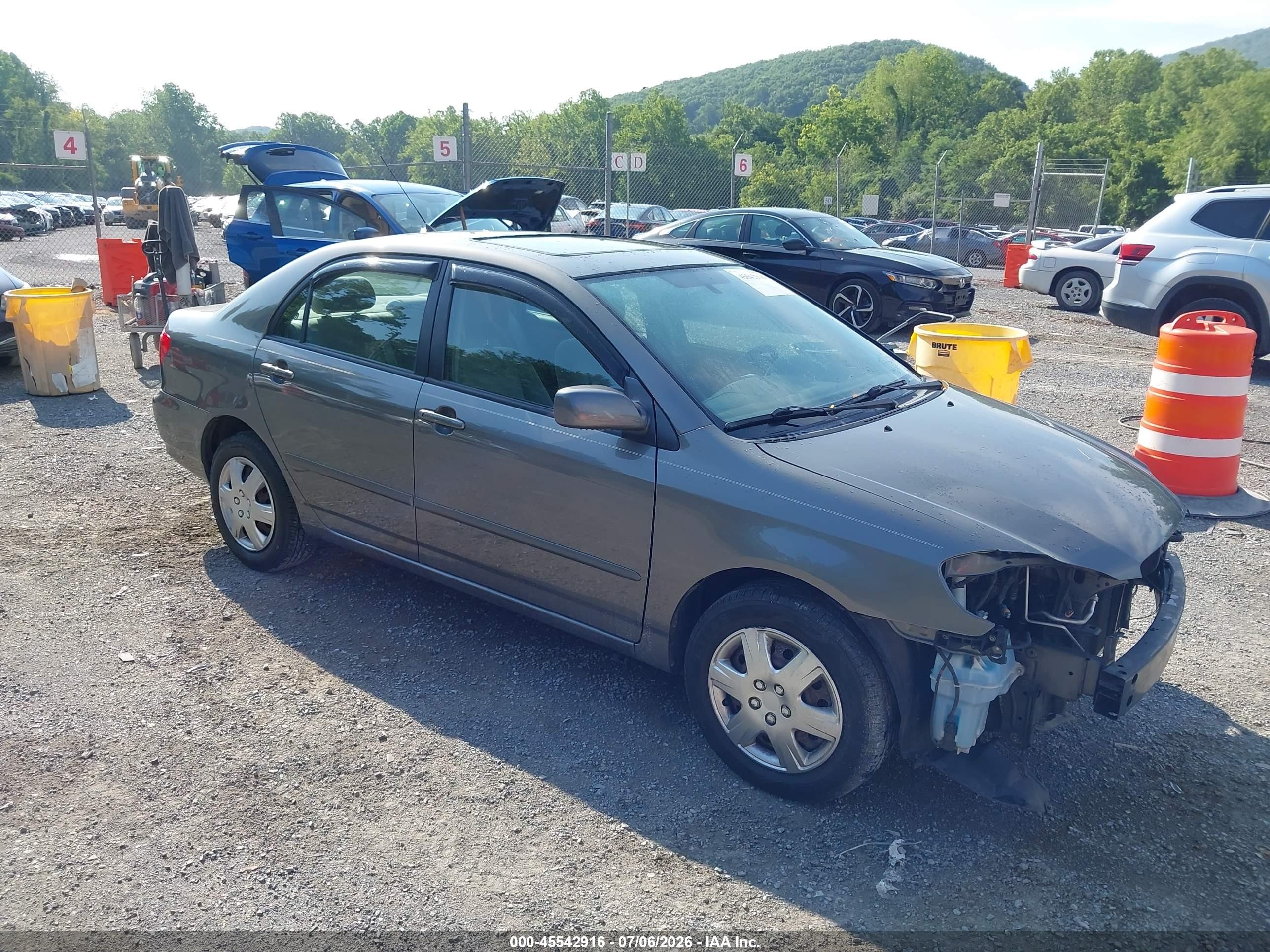 2006 Toyota Corolla Le Серый vin: 2T1BR32E26C685643
