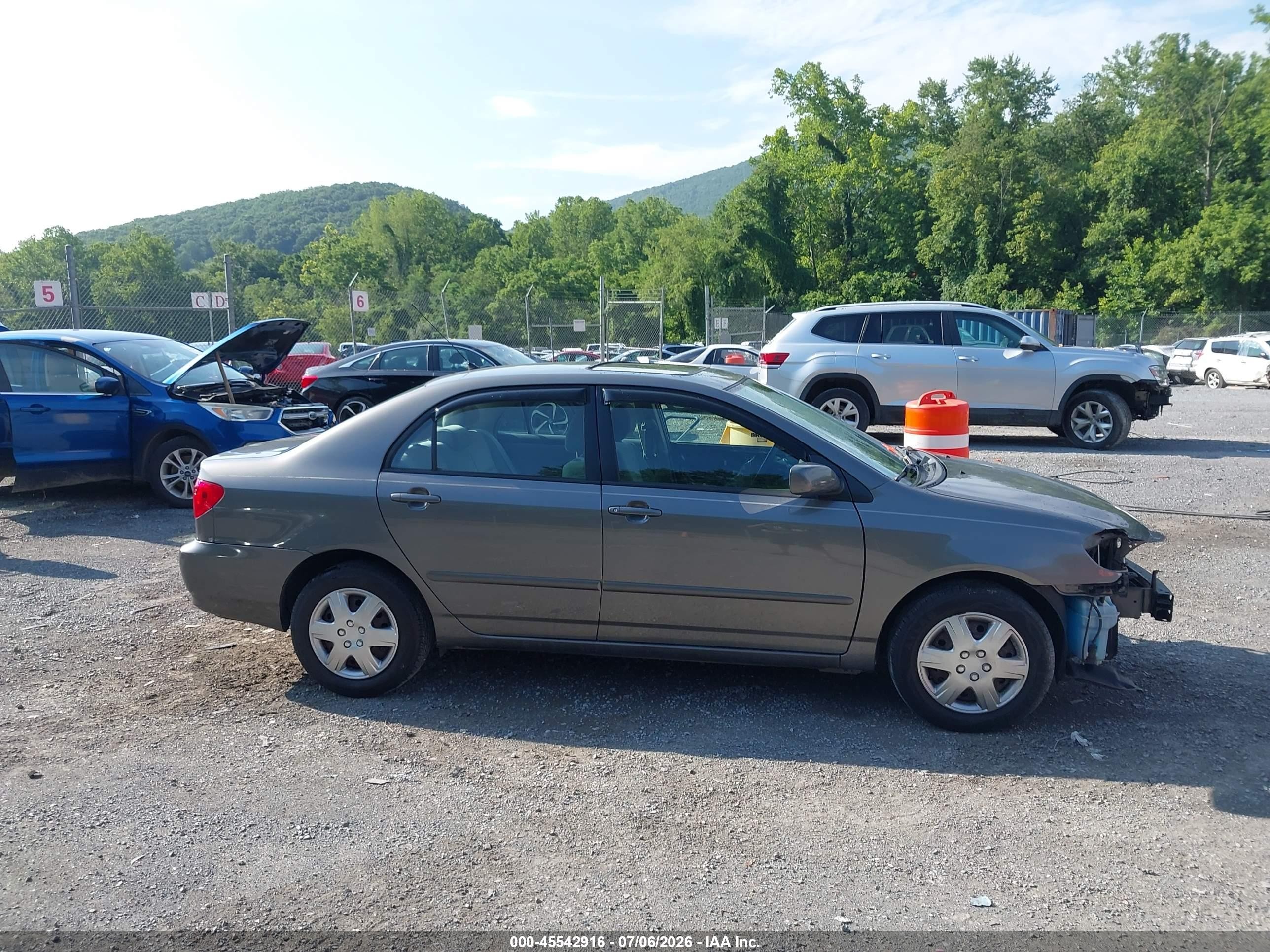 2006 Toyota Corolla Le Серый vin: 2T1BR32E26C685643