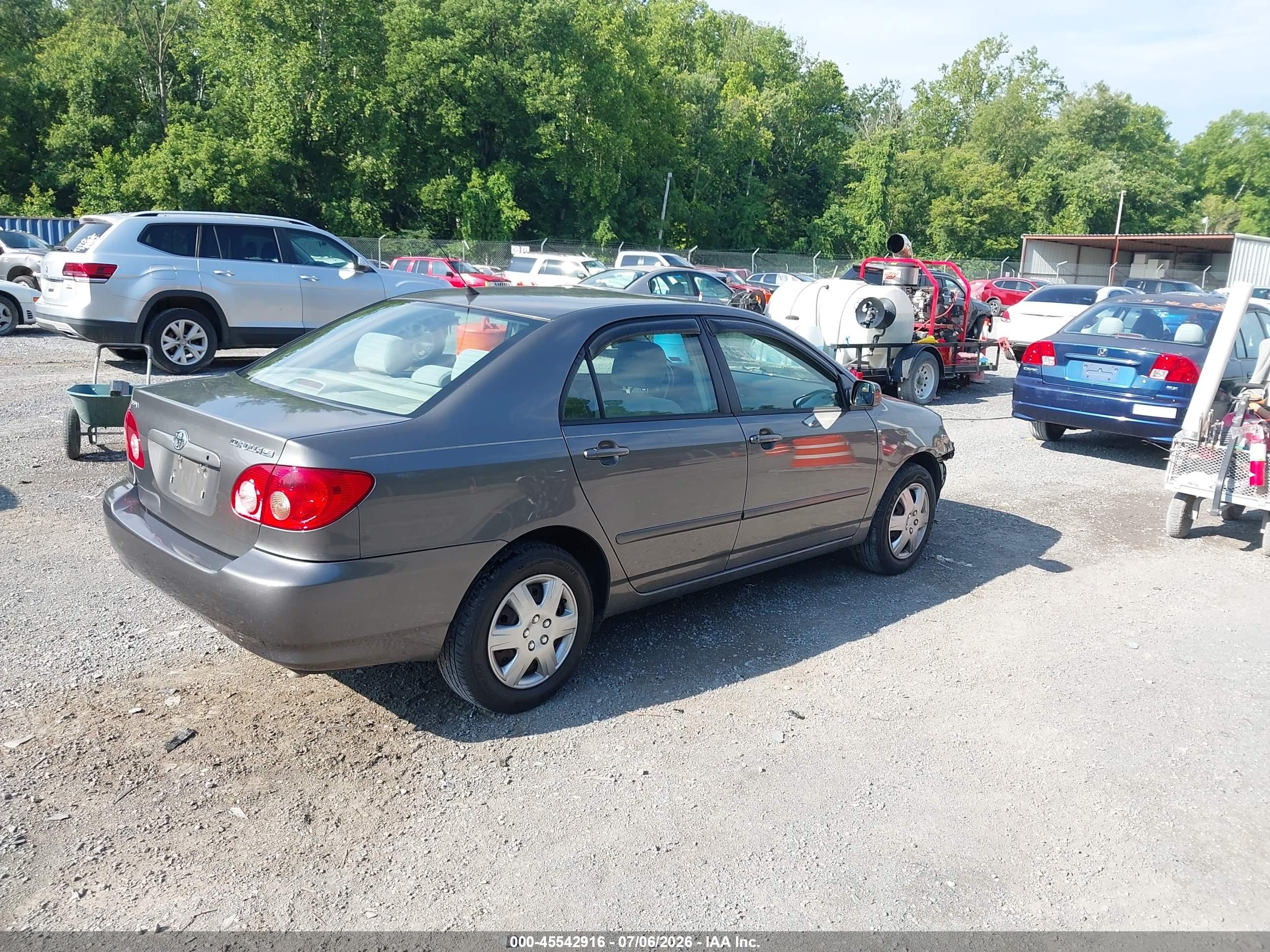 2006 Toyota Corolla Le Серый vin: 2T1BR32E26C685643
