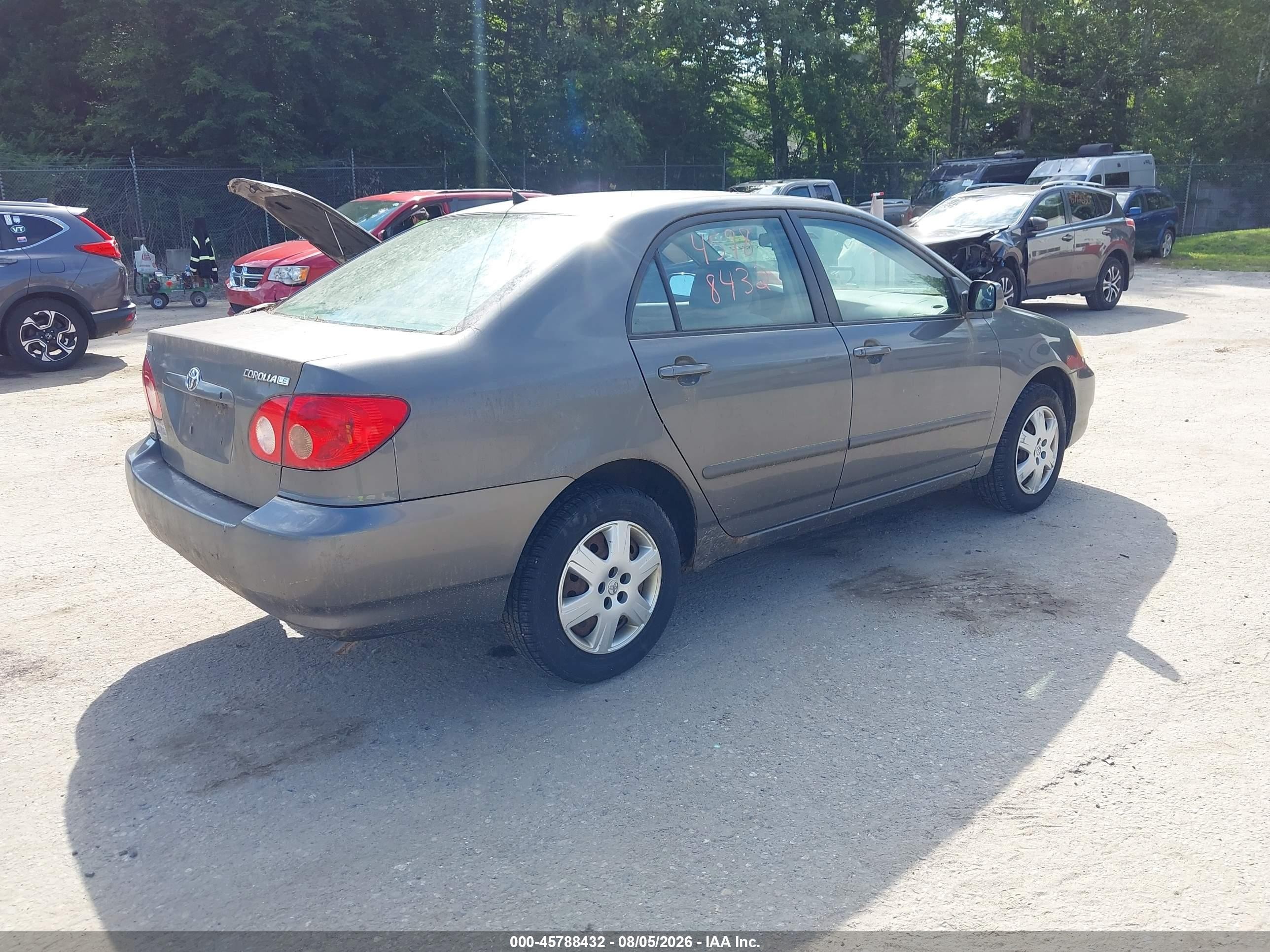 2006 Toyota Corolla Le Серый vin: 2T1BR32E26C690812