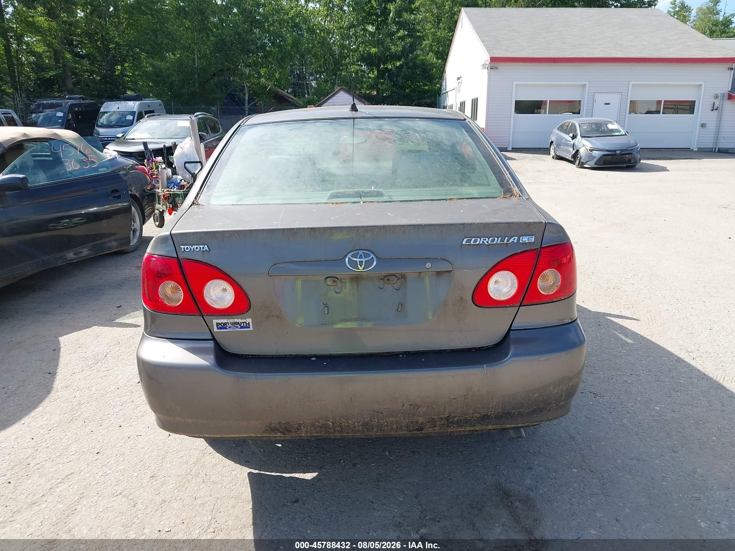 2006 Toyota Corolla Le Серый vin: 2T1BR32E26C690812