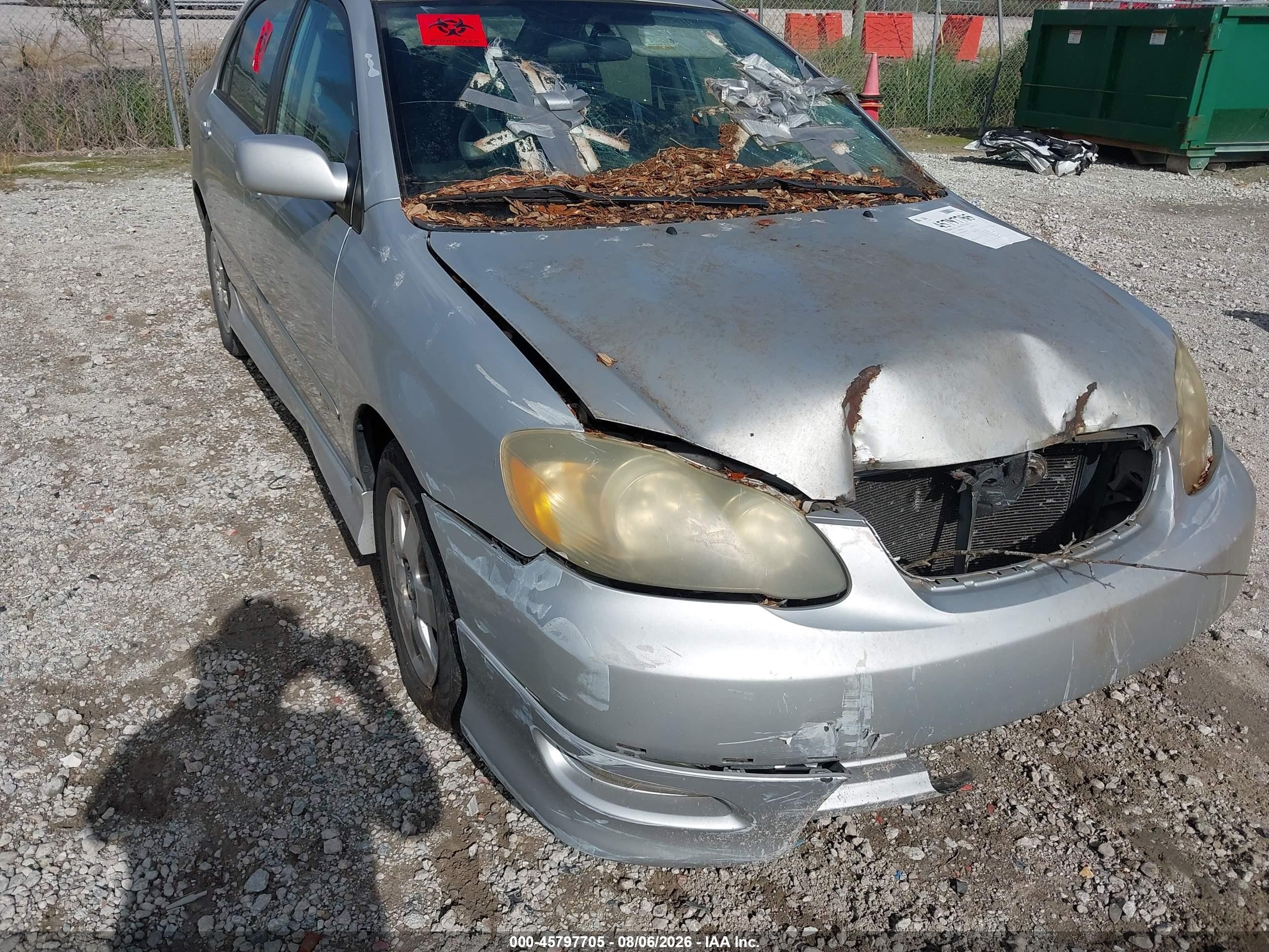 2006 Toyota Corolla S Gray vin: 2T1BR32E26C703915