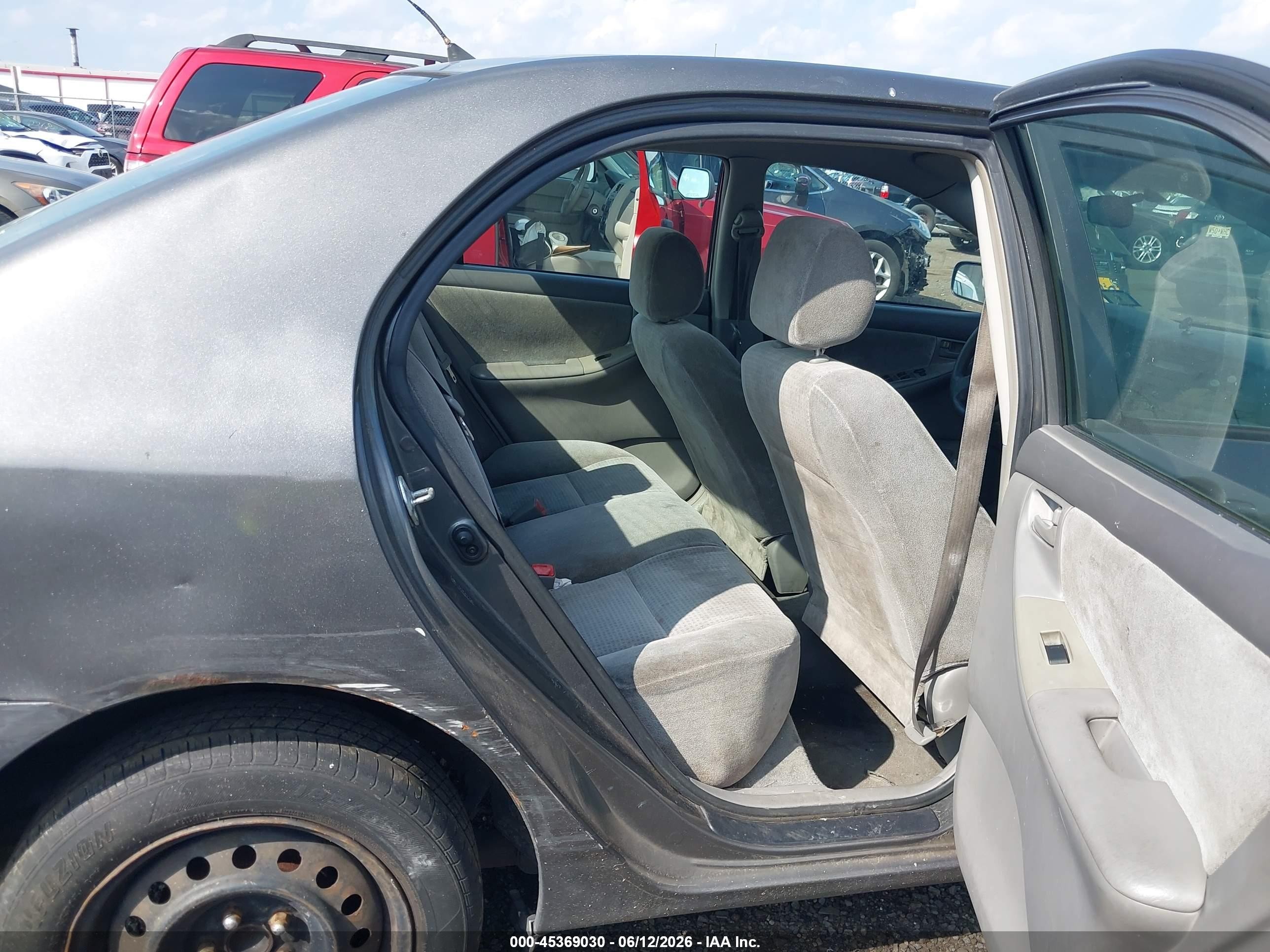 2006 Toyota Corolla Ce Gray vin: 2T1BR32E26C712145