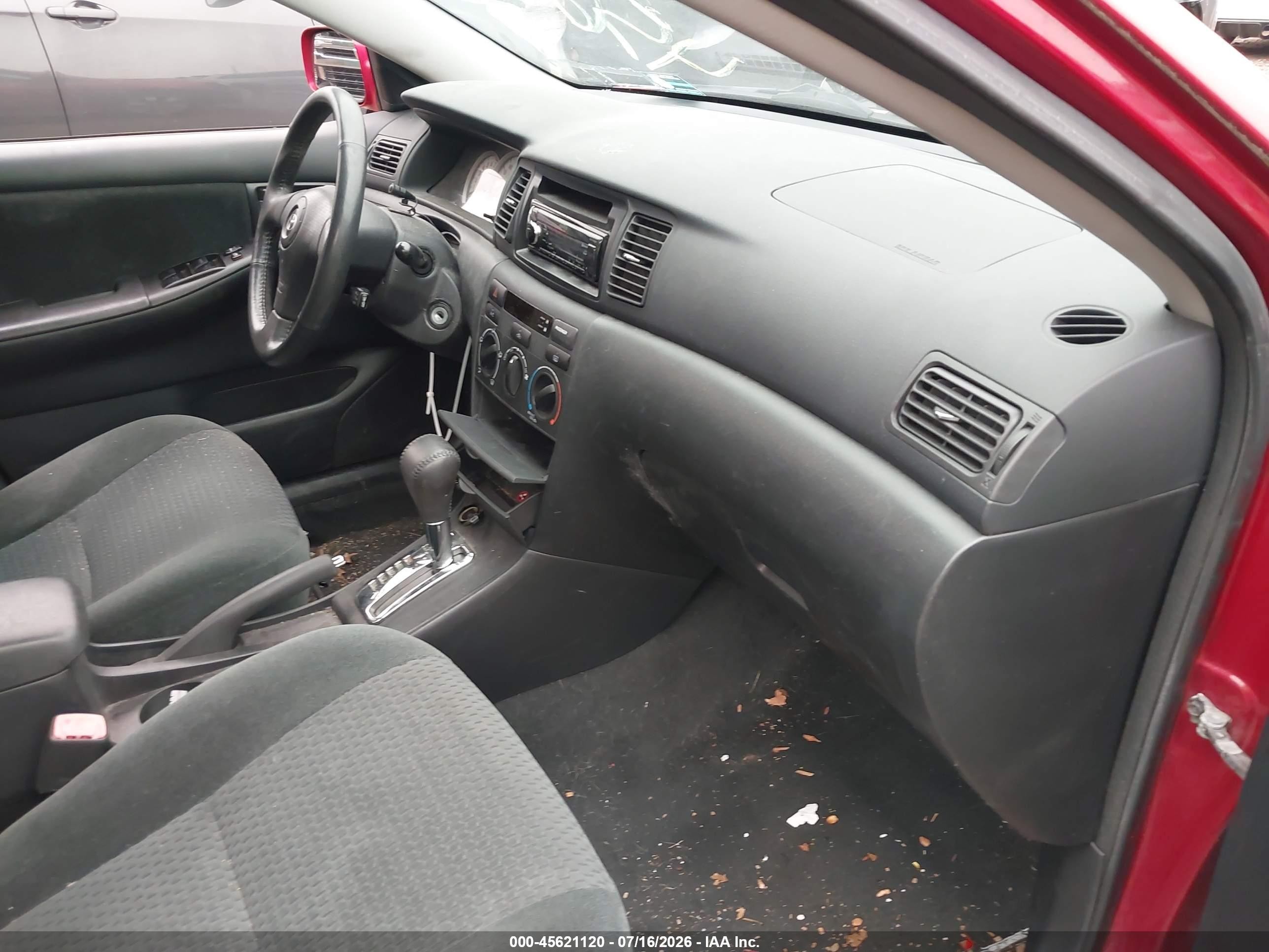 2007 Toyota Corolla S Red vin: 2T1BR32E27C726497