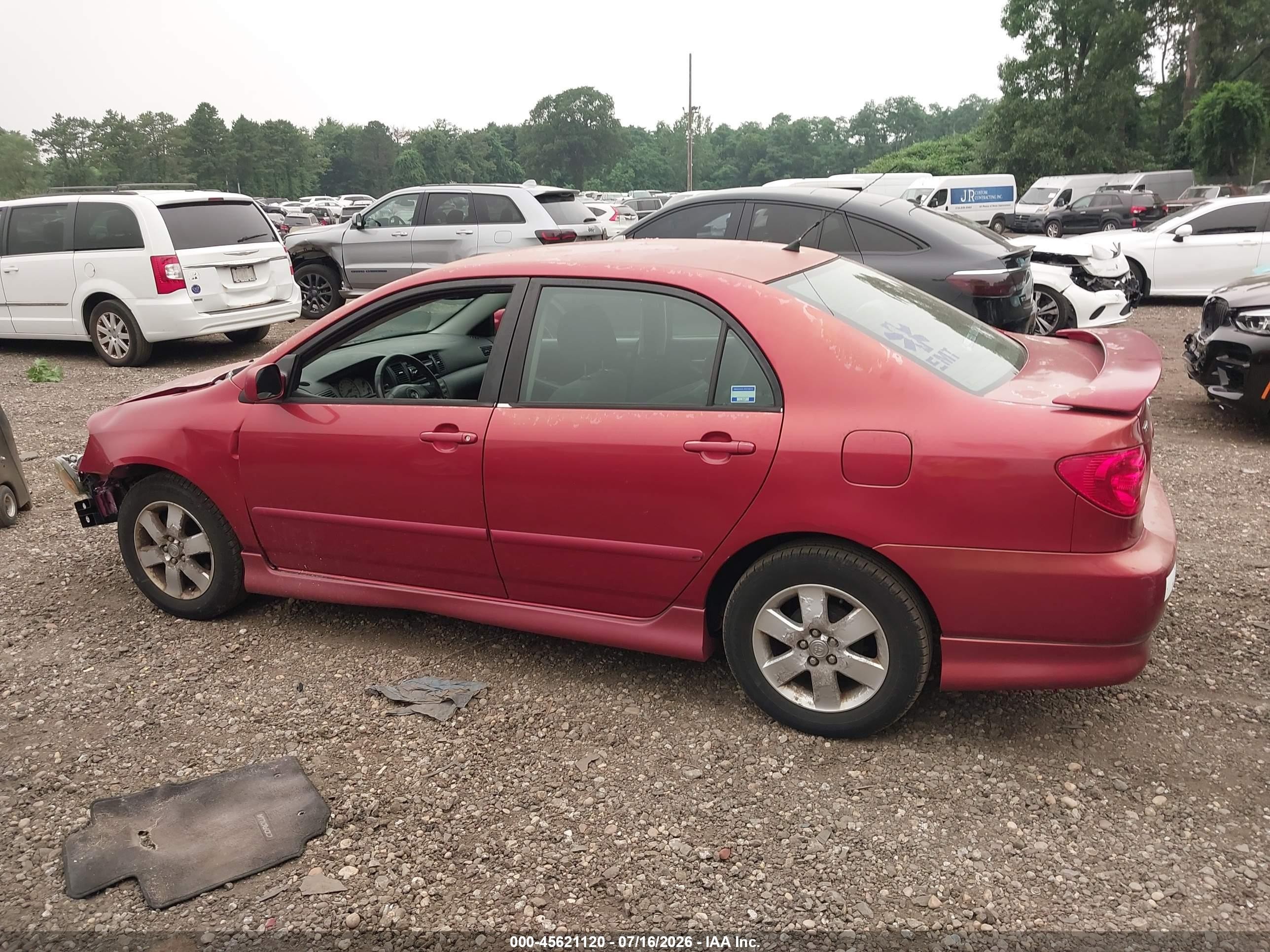 2007 Toyota Corolla S Red vin: 2T1BR32E27C726497