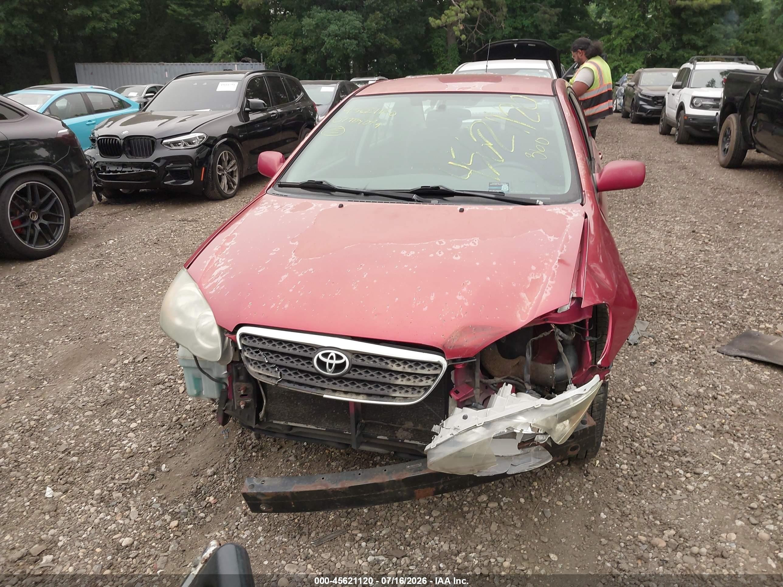 2007 Toyota Corolla S Red vin: 2T1BR32E27C726497