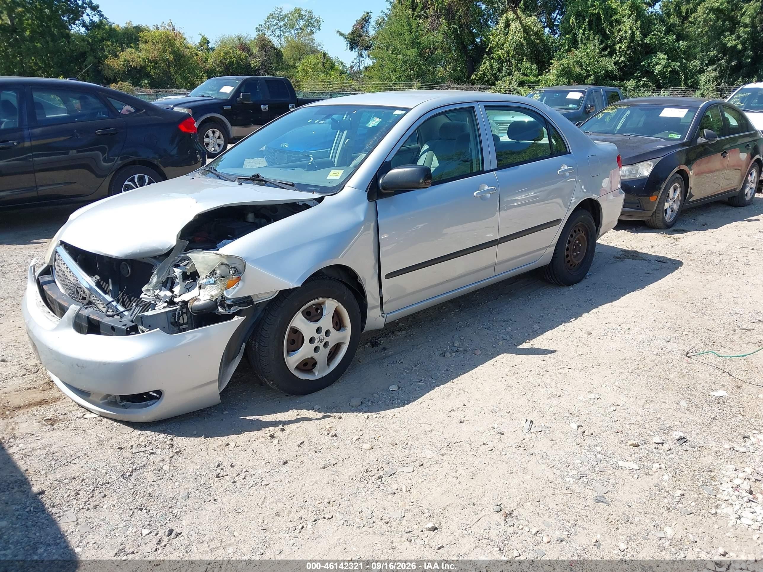 2007 Toyota Corolla Ce Silver vin: 2T1BR32E27C738830