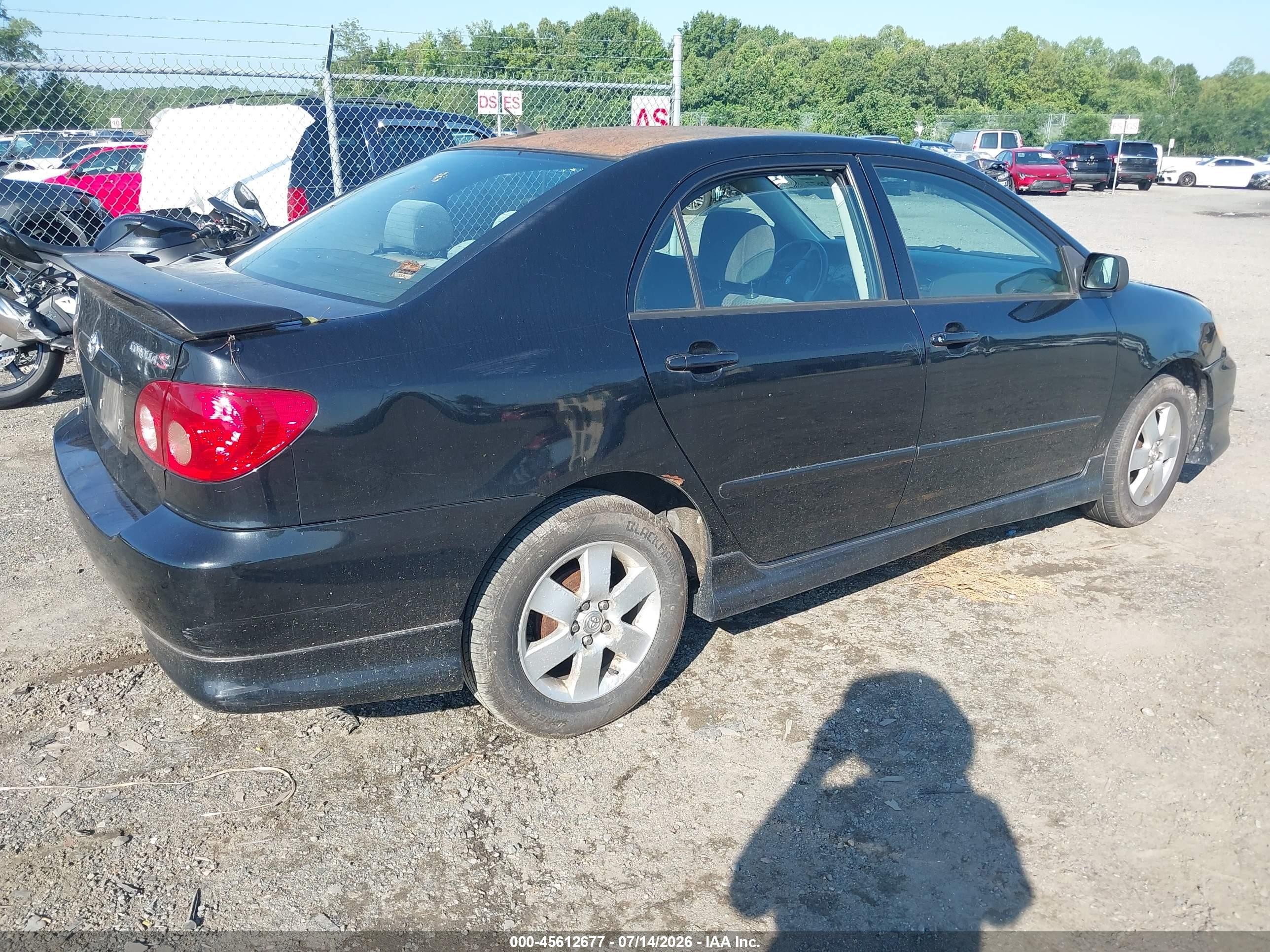 2007 Toyota Corolla S Black vin: 2T1BR32E27C746362