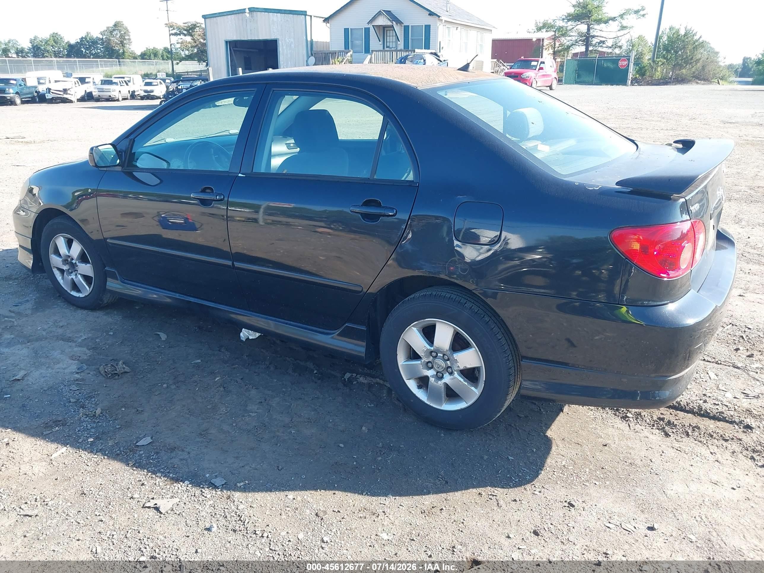 2007 Toyota Corolla S Black vin: 2T1BR32E27C746362
