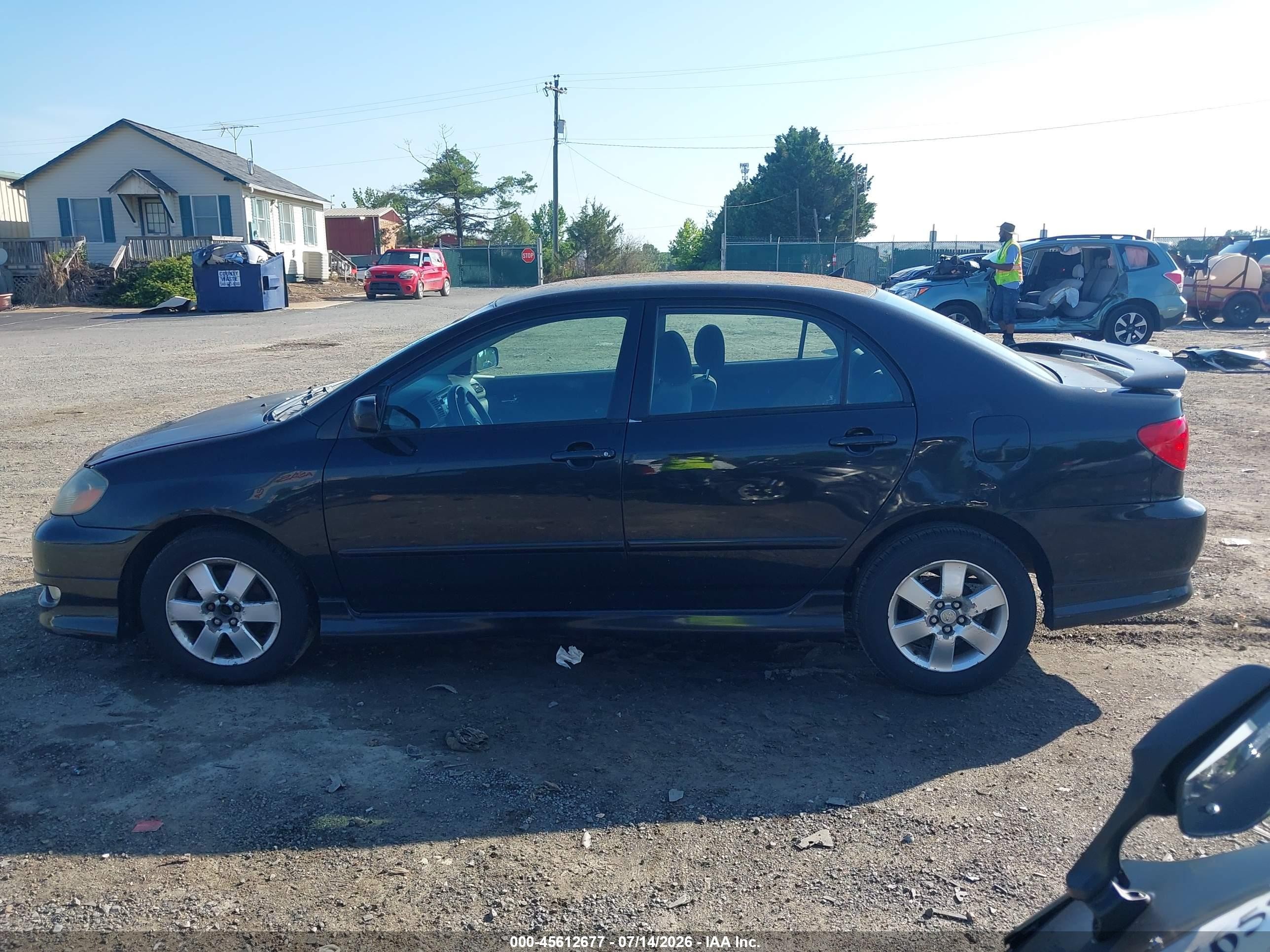 2007 Toyota Corolla S Black vin: 2T1BR32E27C746362