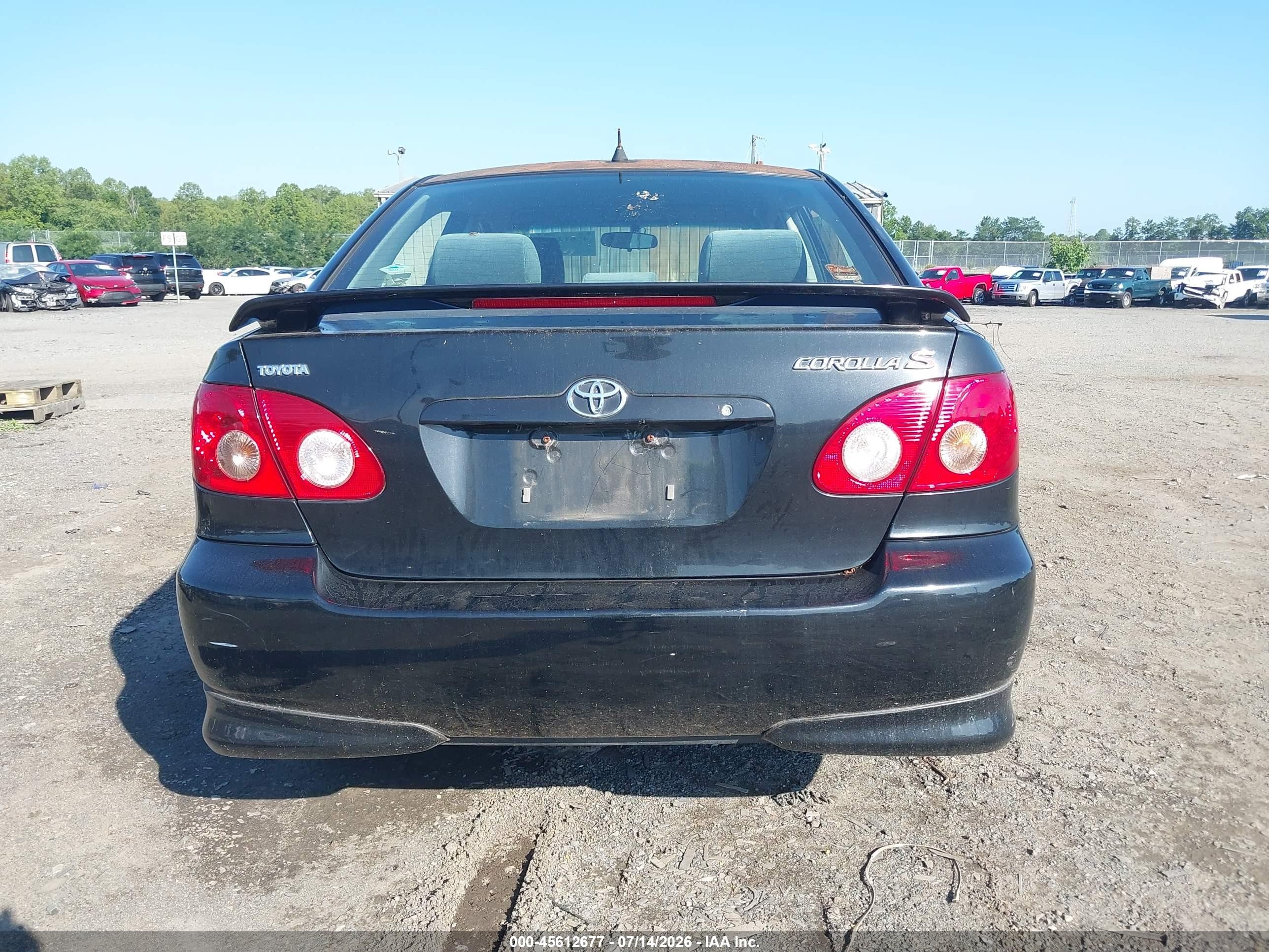 2007 Toyota Corolla S Black vin: 2T1BR32E27C746362