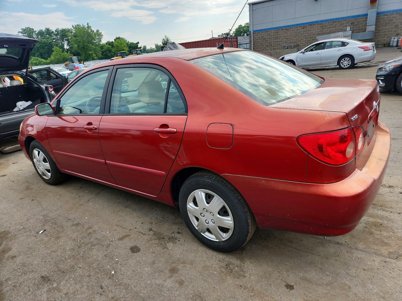 2007 Toyota Corolla Le Красный vin: 2T1BR32E27C801151