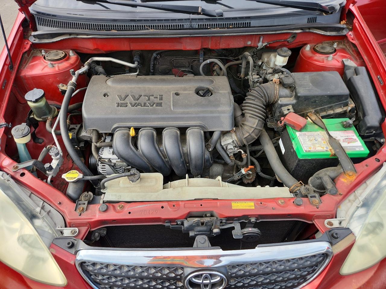 2007 Toyota Corolla Le Красный vin: 2T1BR32E27C801151
