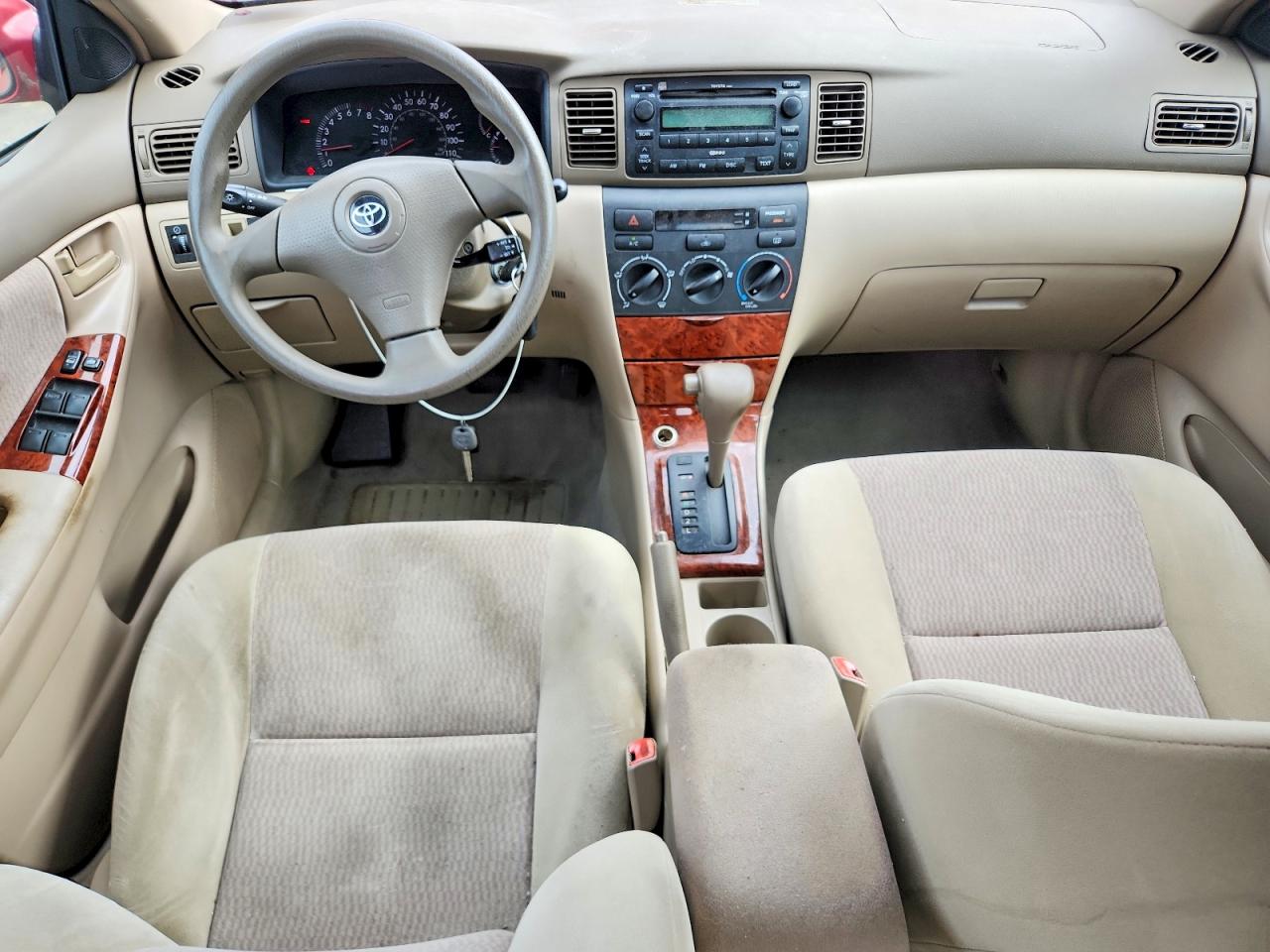 2007 Toyota Corolla Le Красный vin: 2T1BR32E27C801151
