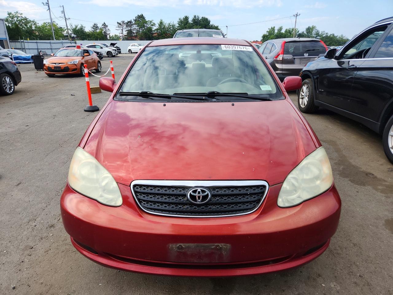 2007 Toyota Corolla Le Красный vin: 2T1BR32E27C801151