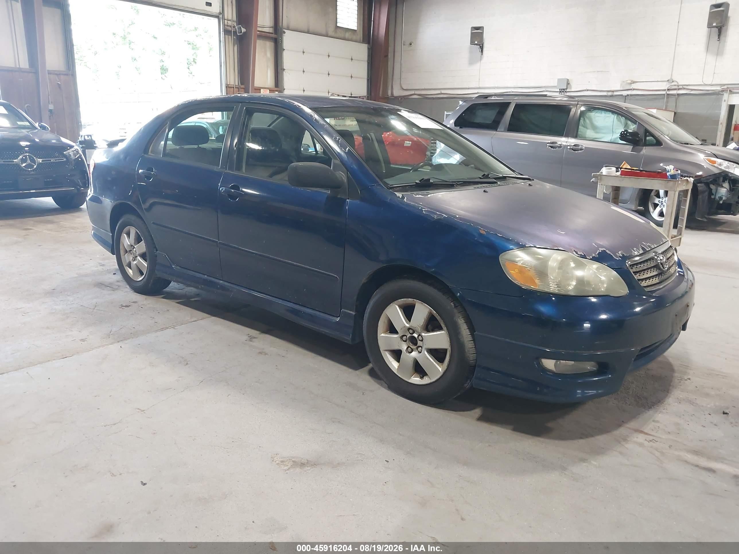 2007 Toyota Corolla S Синий vin: 2T1BR32E27C808049