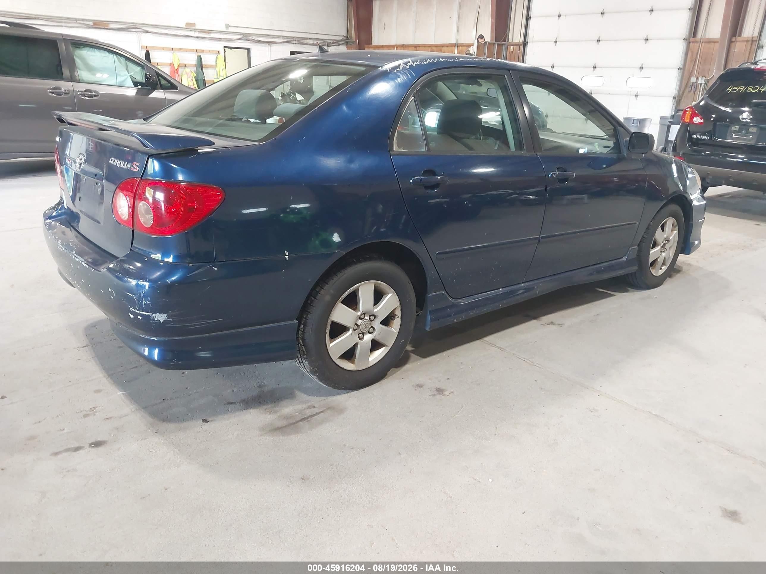 2007 Toyota Corolla S Blue vin: 2T1BR32E27C808049