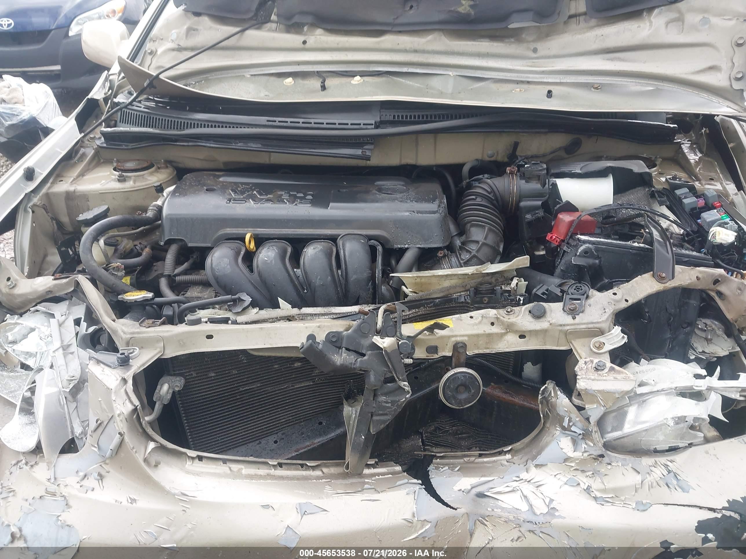 2007 Toyota Corolla Le Бежевый vin: 2T1BR32E27C832710