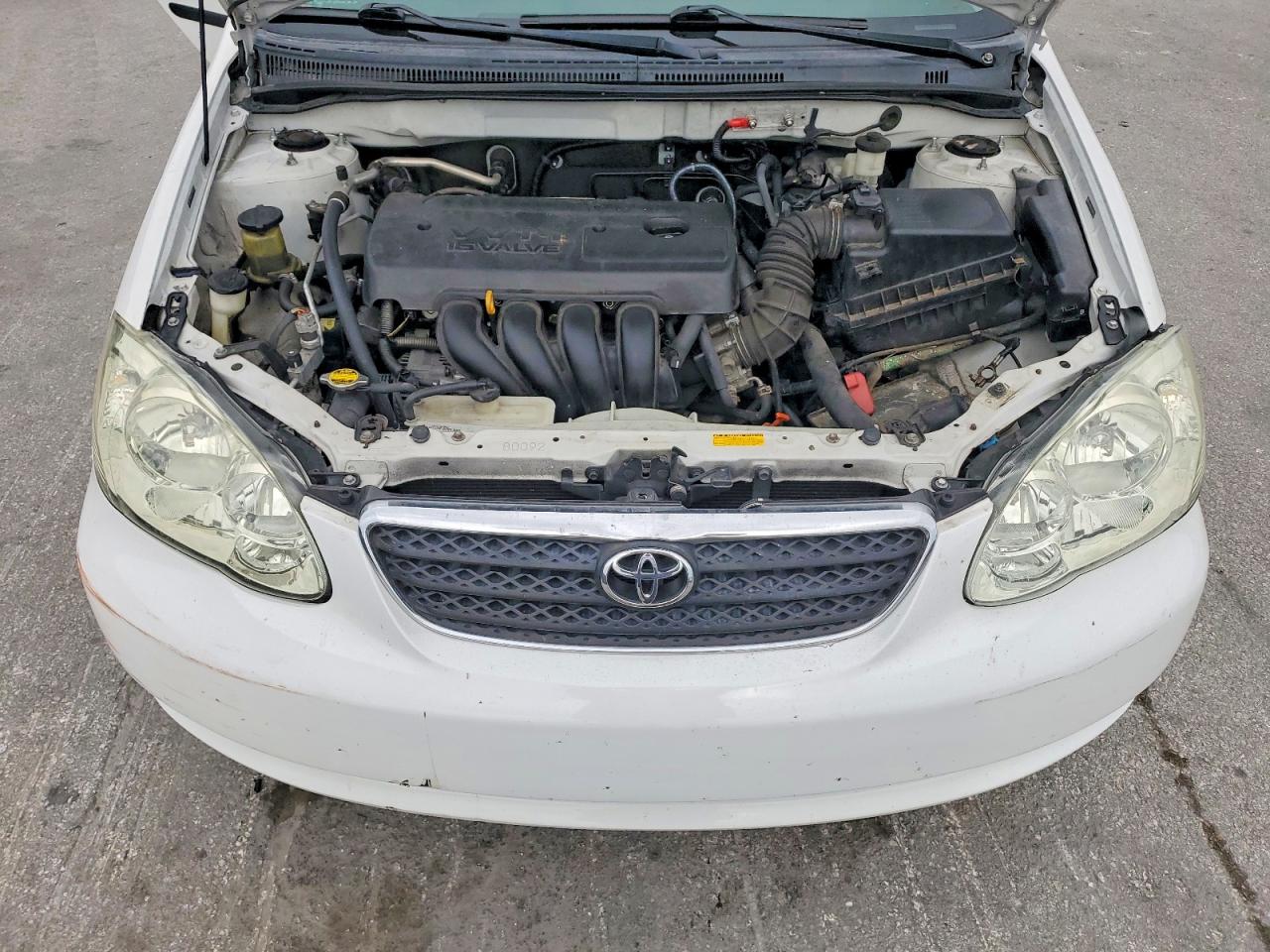 2007 Toyota Corolla Ce White vin: 2T1BR32E27C844128
