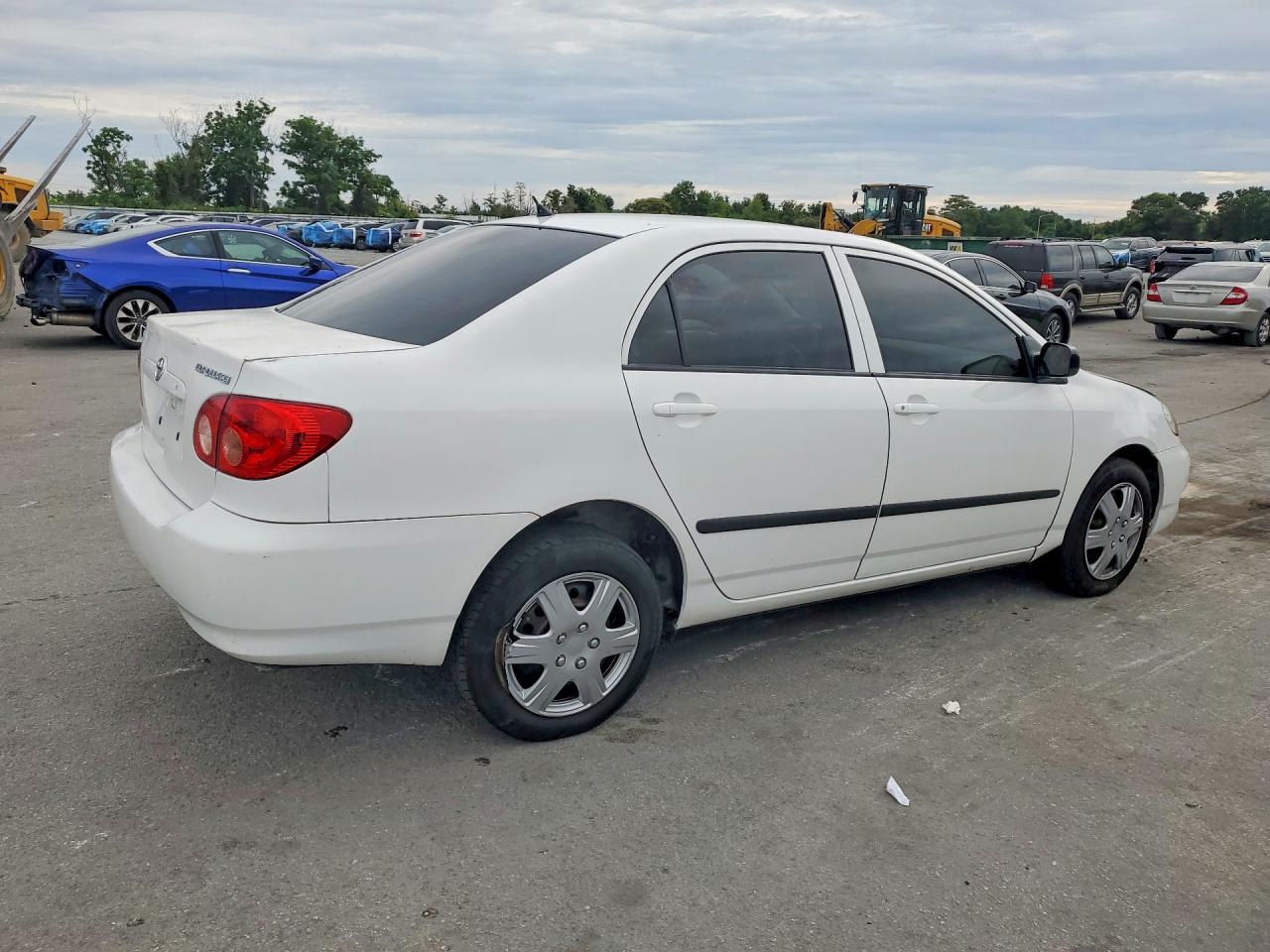 2007 Toyota Corolla Ce White vin: 2T1BR32E27C844128