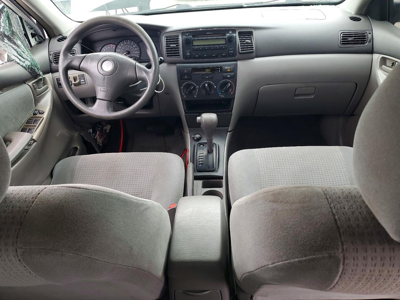 2007 Toyota Corolla Ce White vin: 2T1BR32E27C844128
