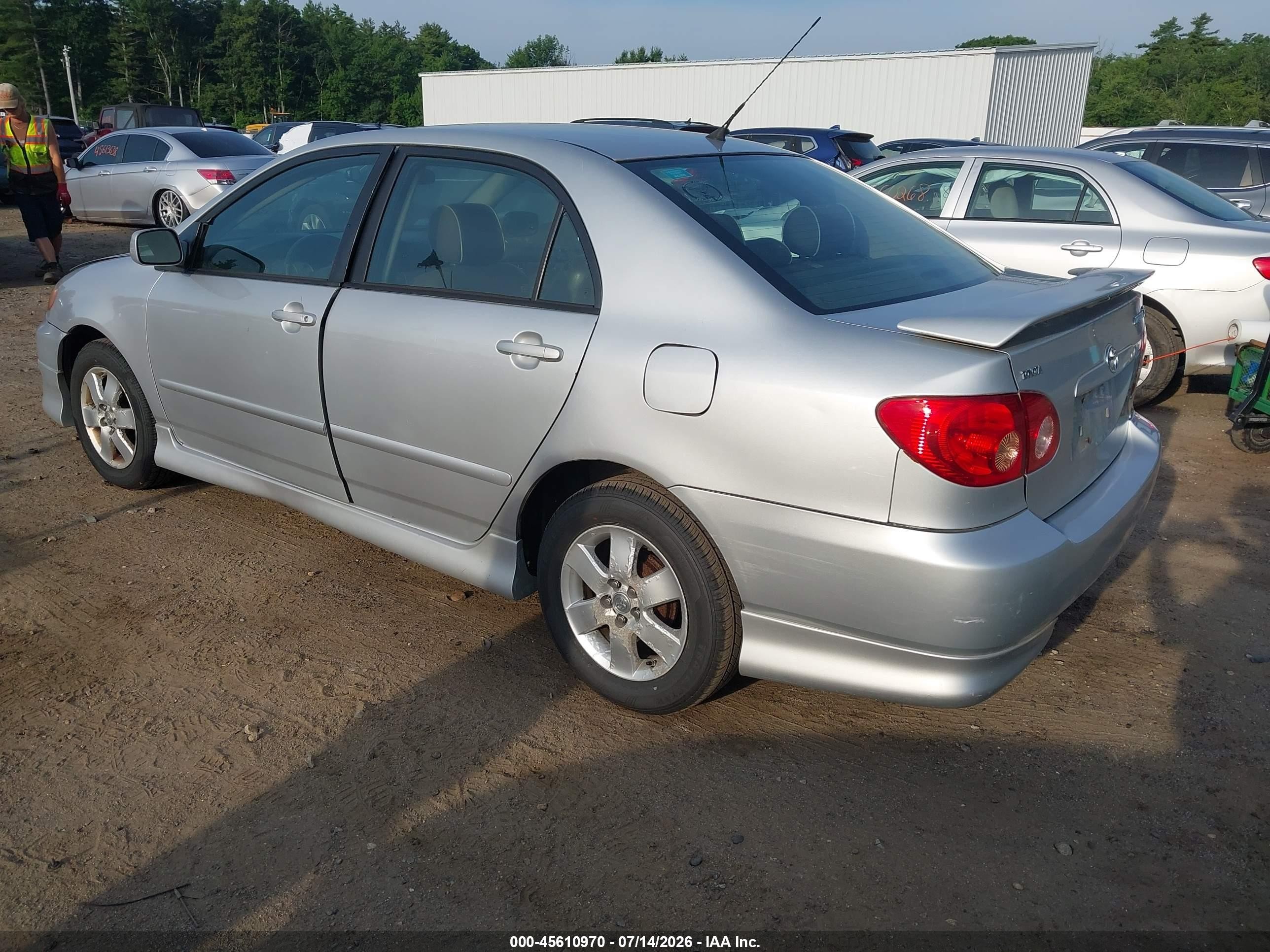 2008 Toyota Corolla S Silver vin: 2T1BR32E28C860573