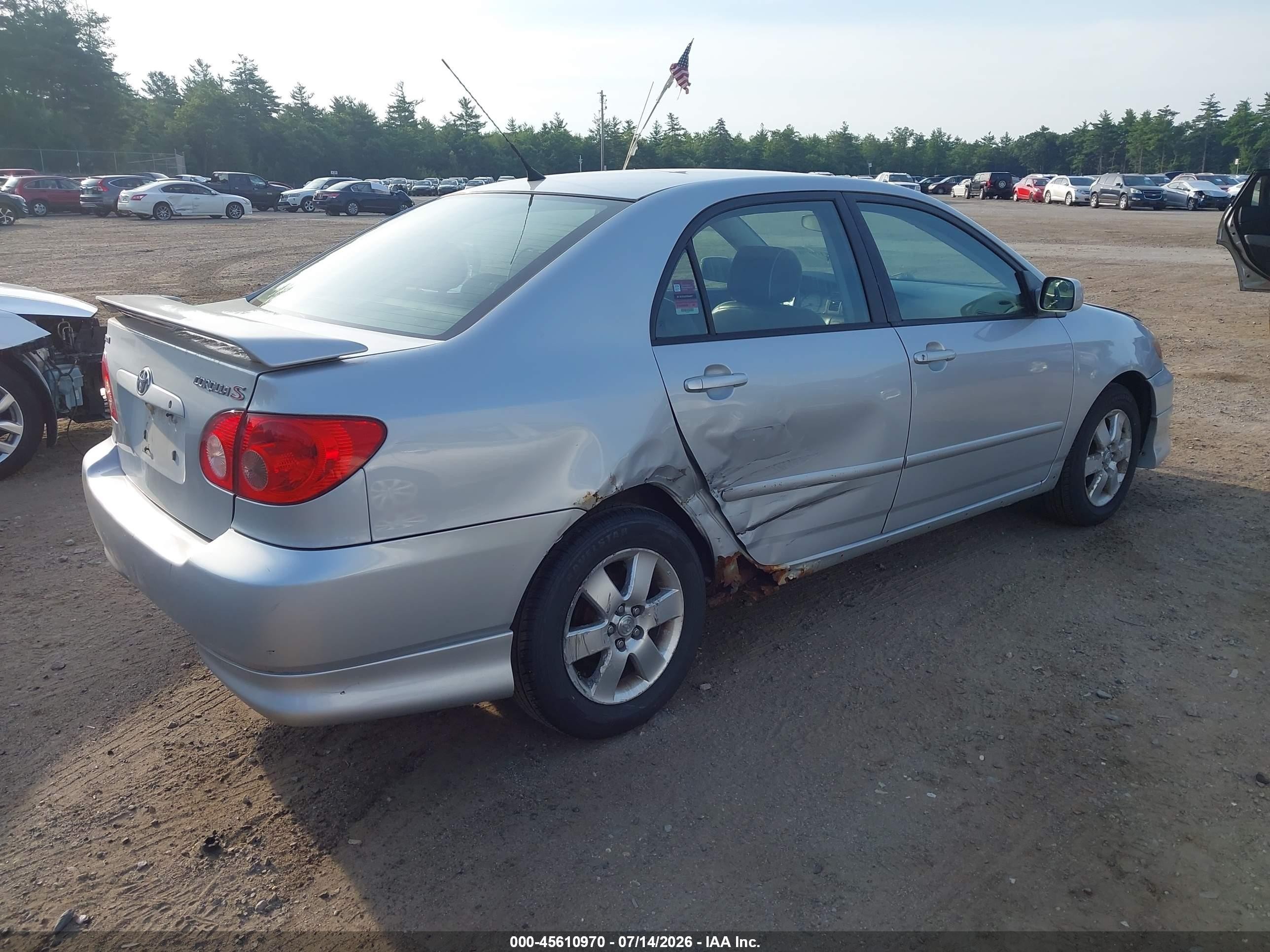2008 Toyota Corolla S Silver vin: 2T1BR32E28C860573