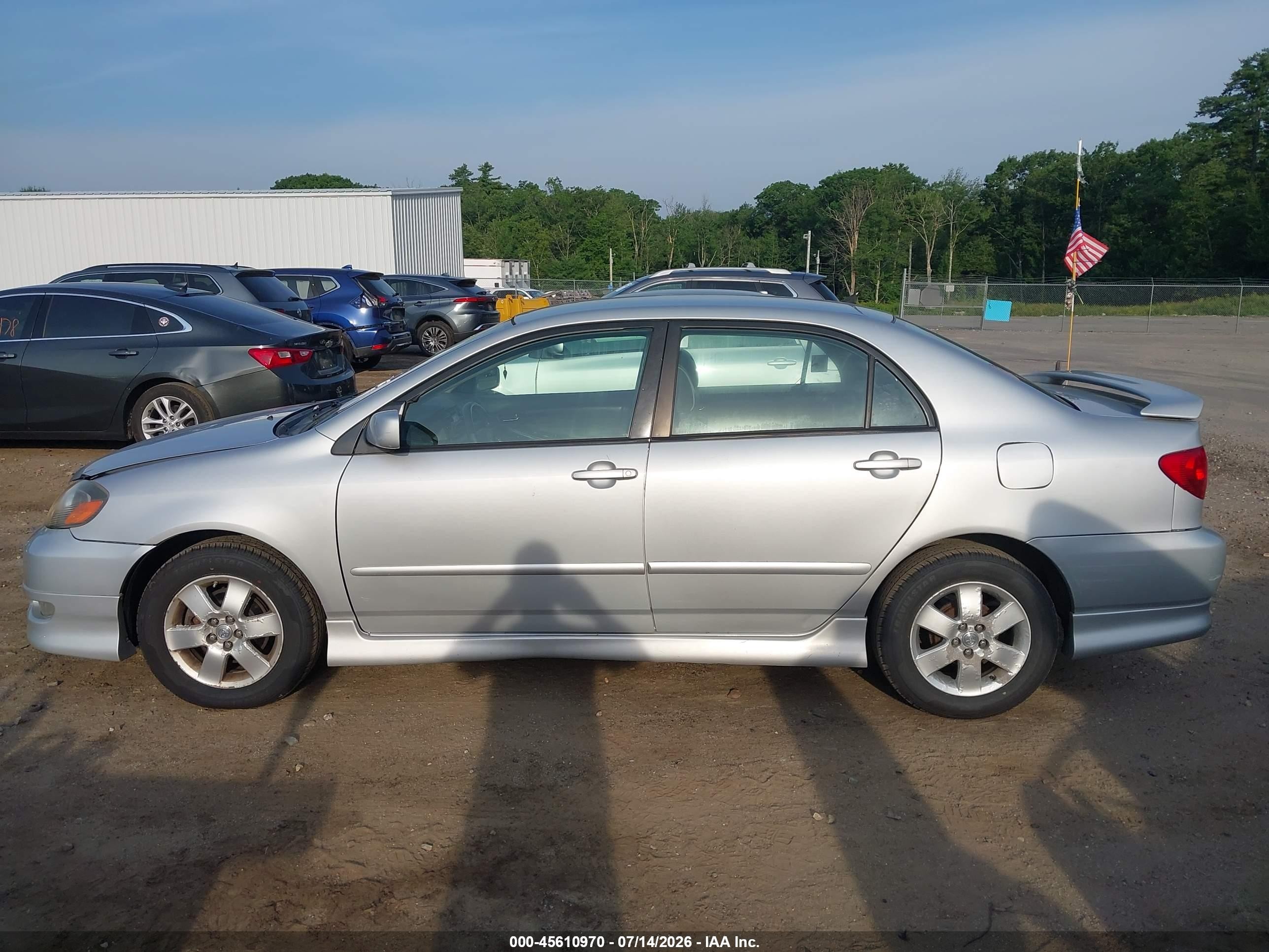 2008 Toyota Corolla S Silver vin: 2T1BR32E28C860573
