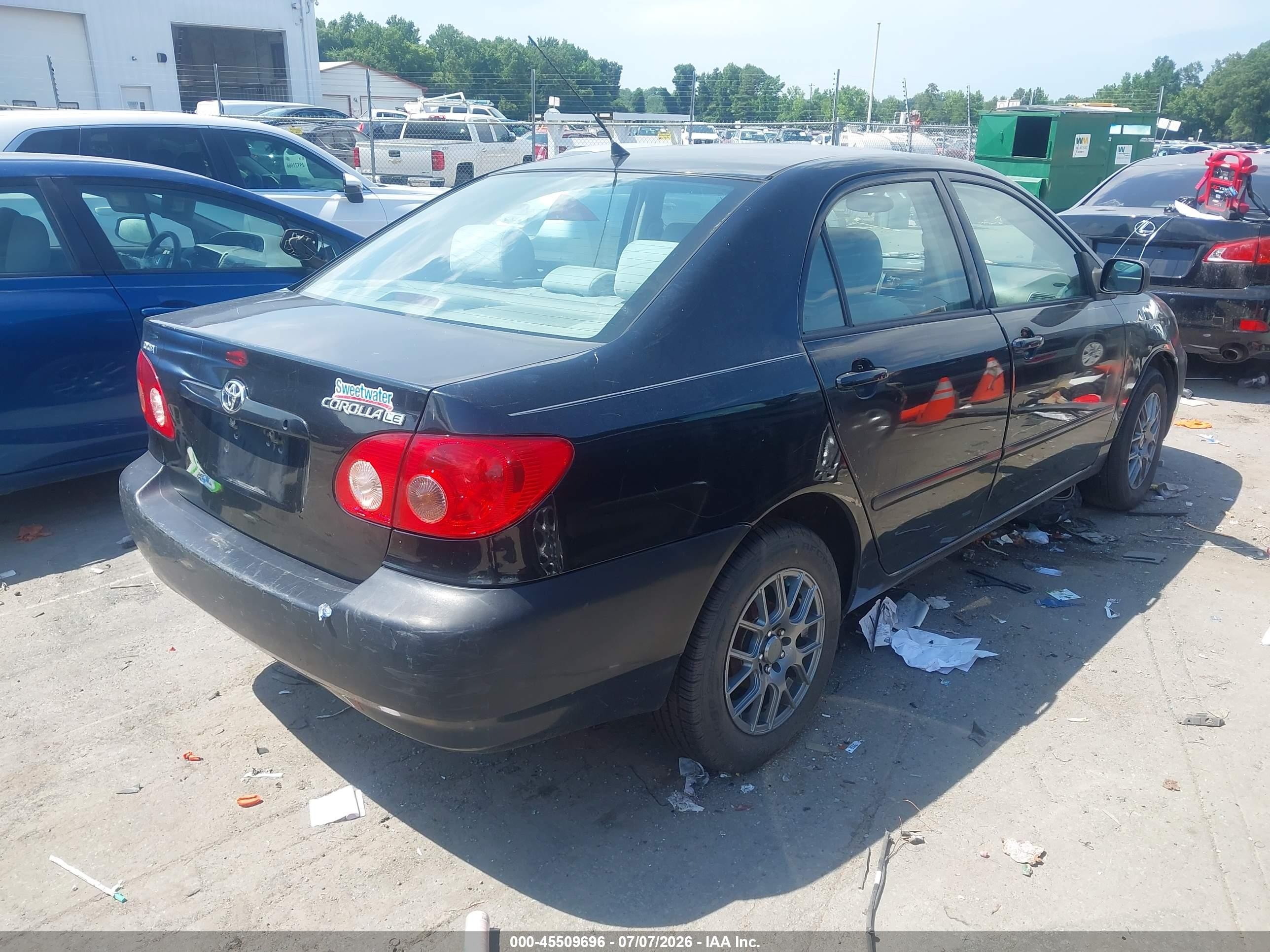 2008 Toyota Corolla Le Черный vin: 2T1BR32E28C871511