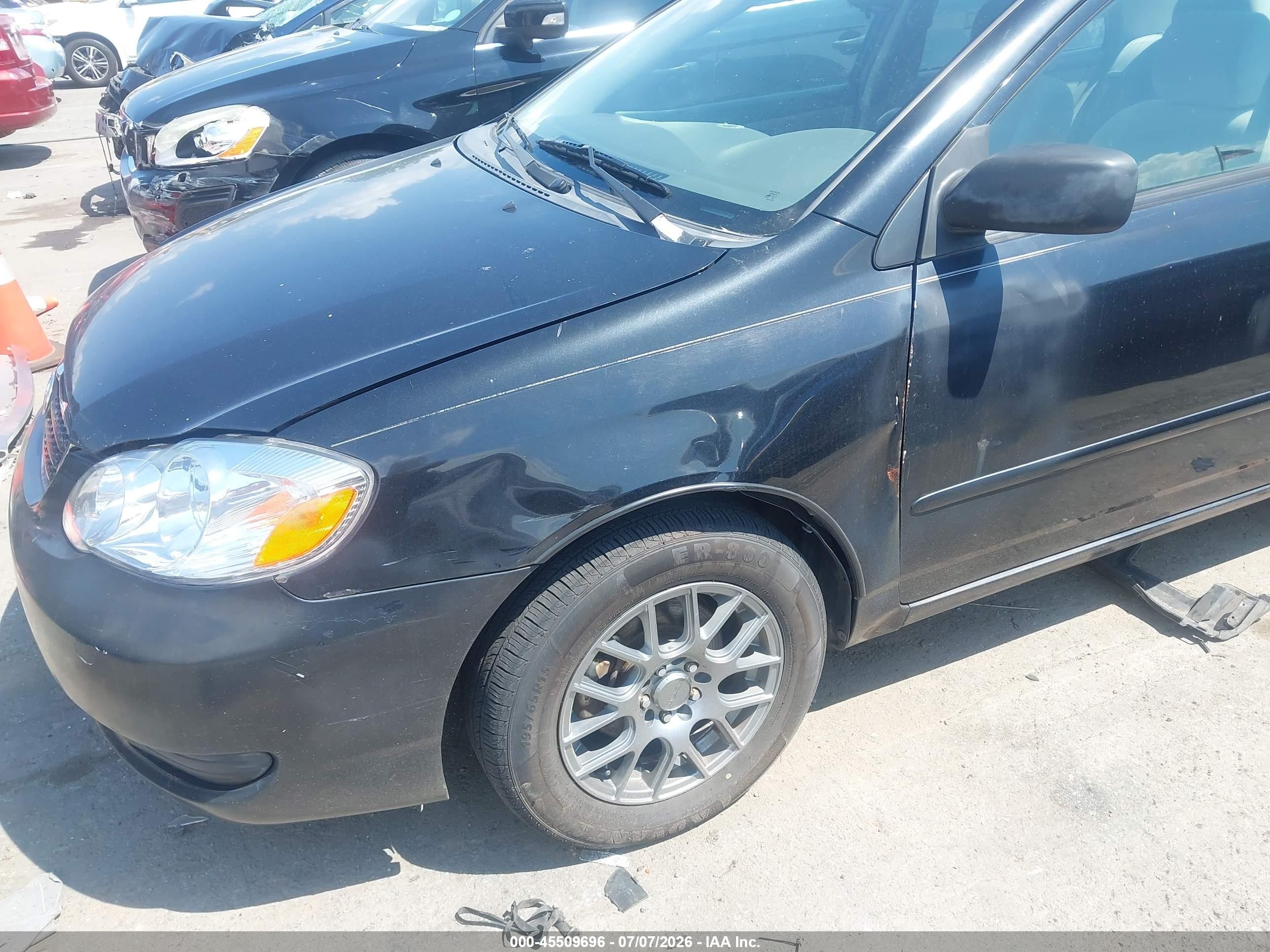 2008 Toyota Corolla Le Черный vin: 2T1BR32E28C871511