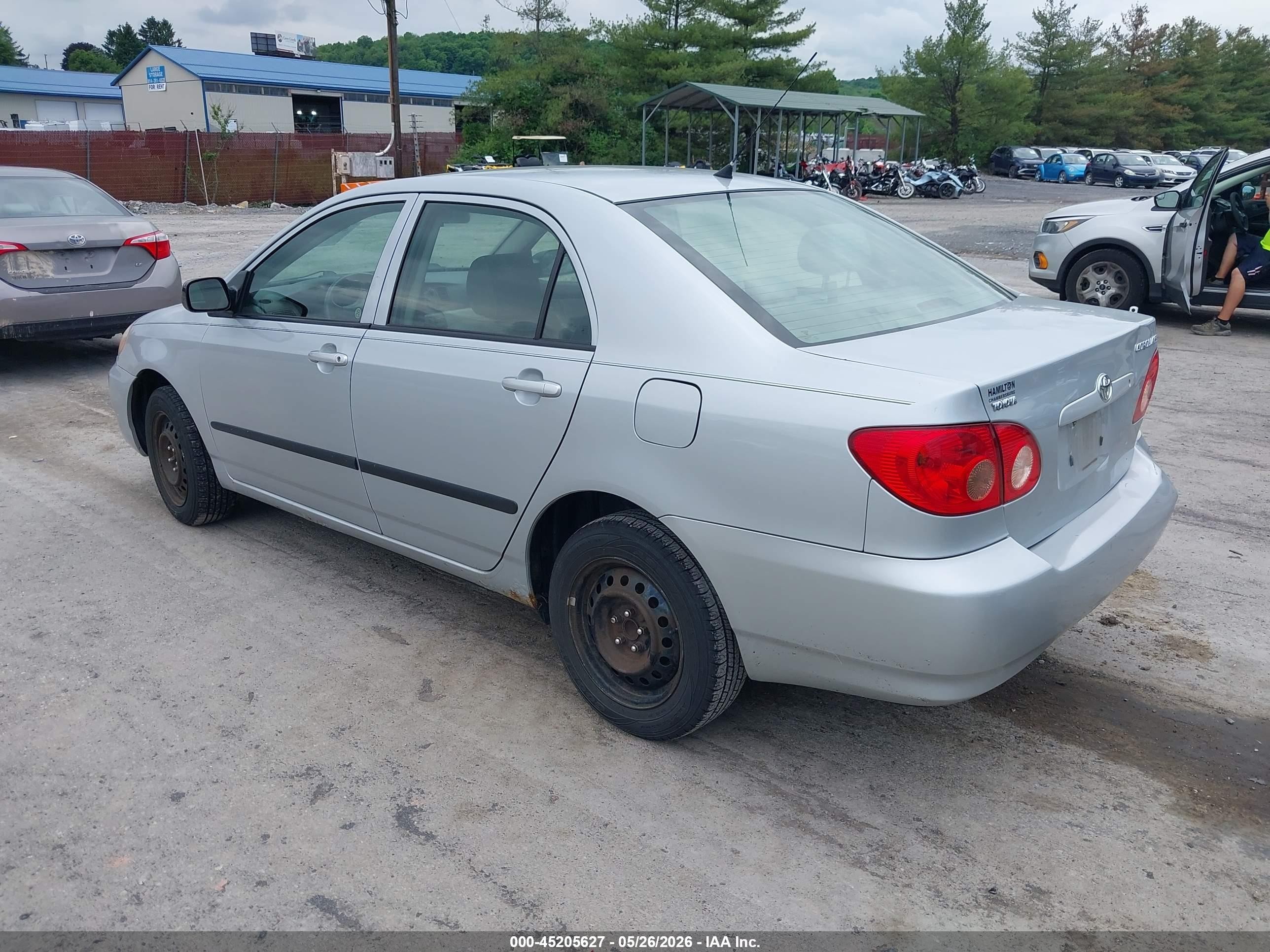2008 Toyota Corolla Ce Silver vin: 2T1BR32E28C885439