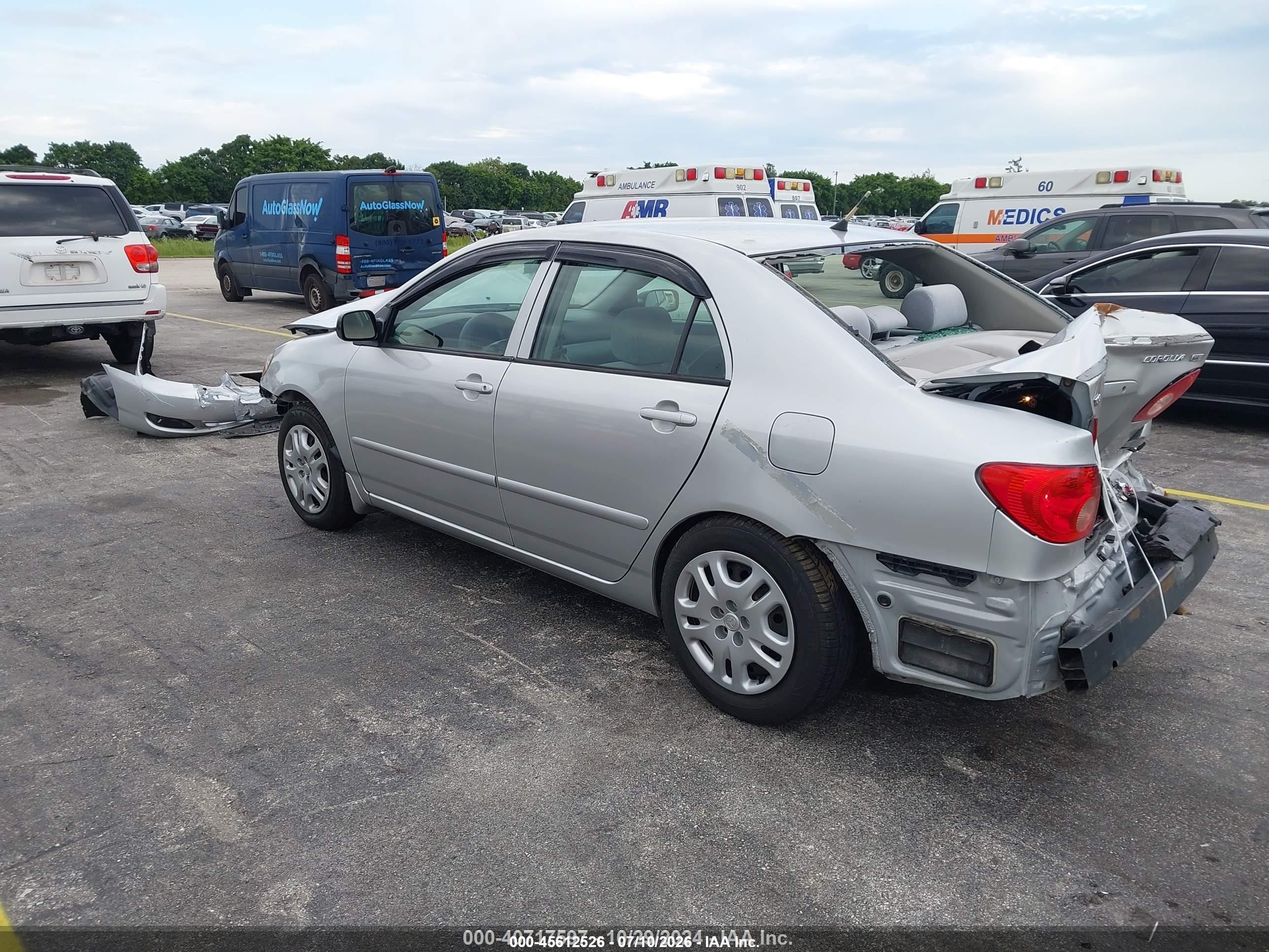 2008 Toyota Corolla Ce Silver vin: 2T1BR32E28C888714
