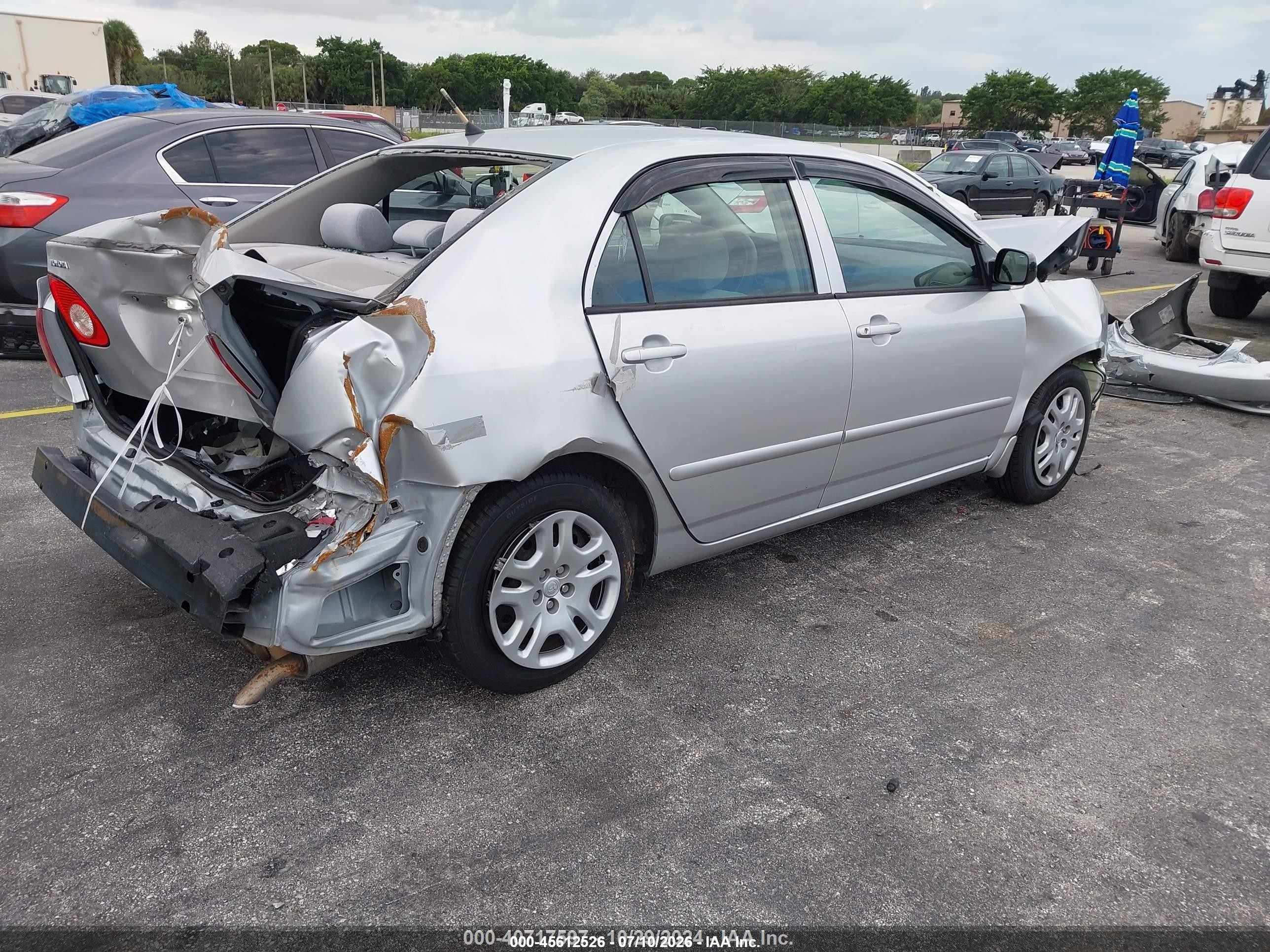 2008 Toyota Corolla Ce Silver vin: 2T1BR32E28C888714
