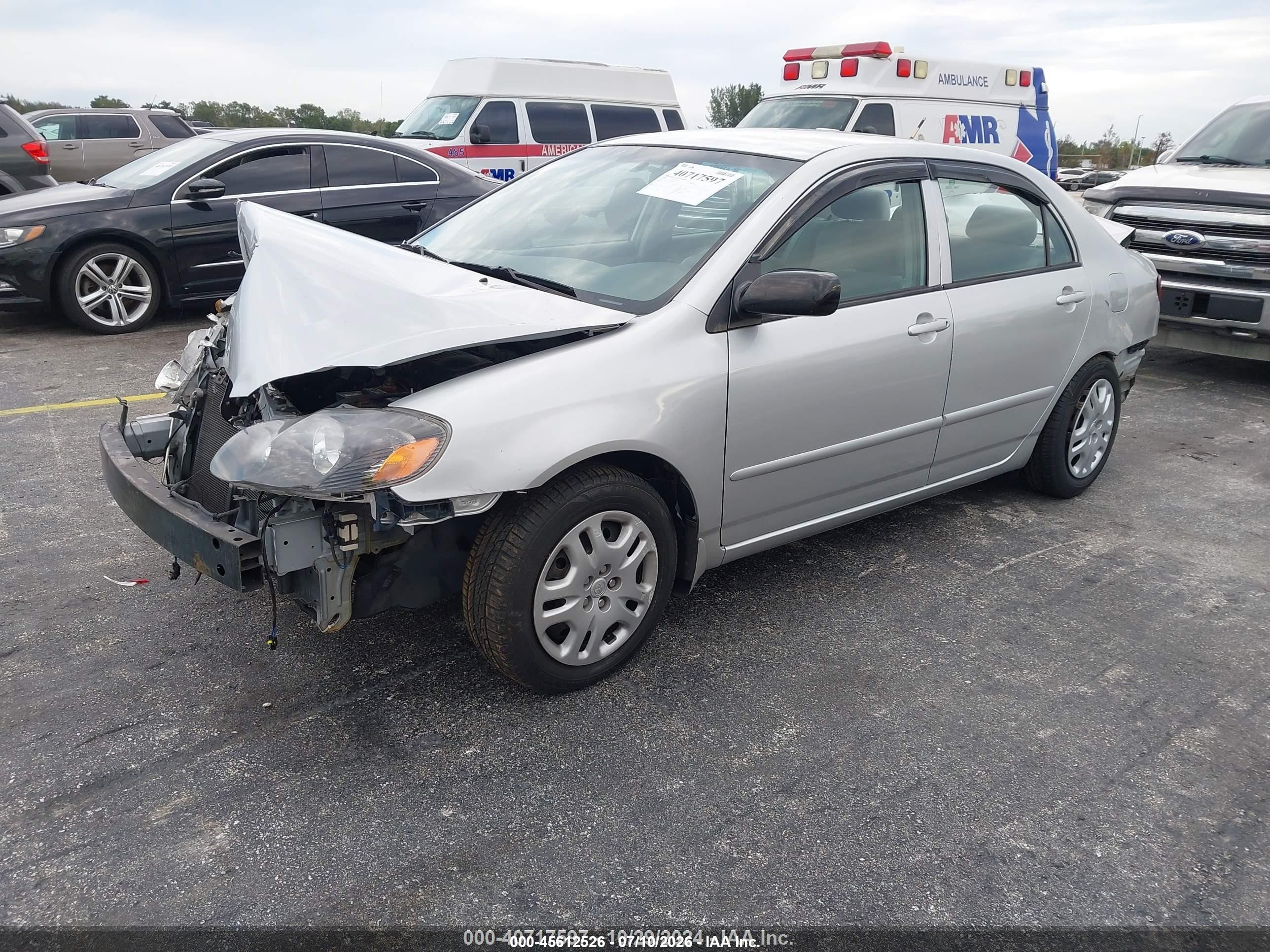 2008 Toyota Corolla Ce Silver vin: 2T1BR32E28C888714