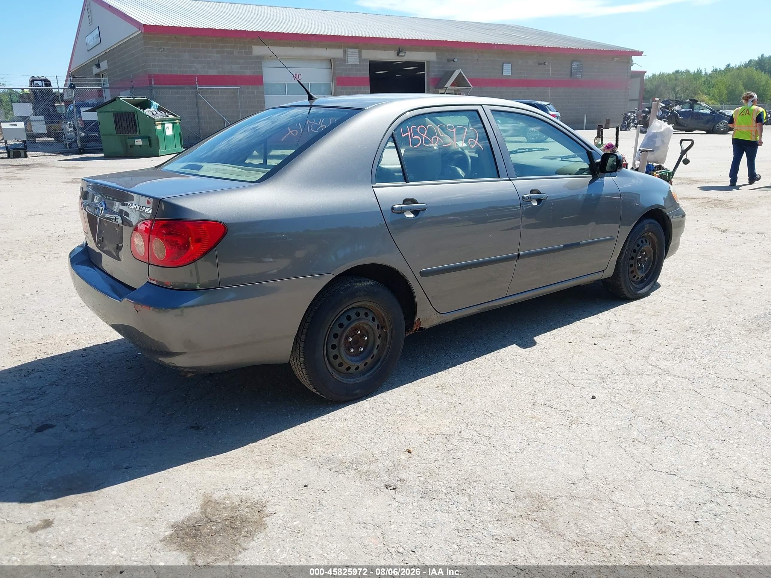 2008 Toyota Corolla Ce Серый vin: 2T1BR32E28C891306